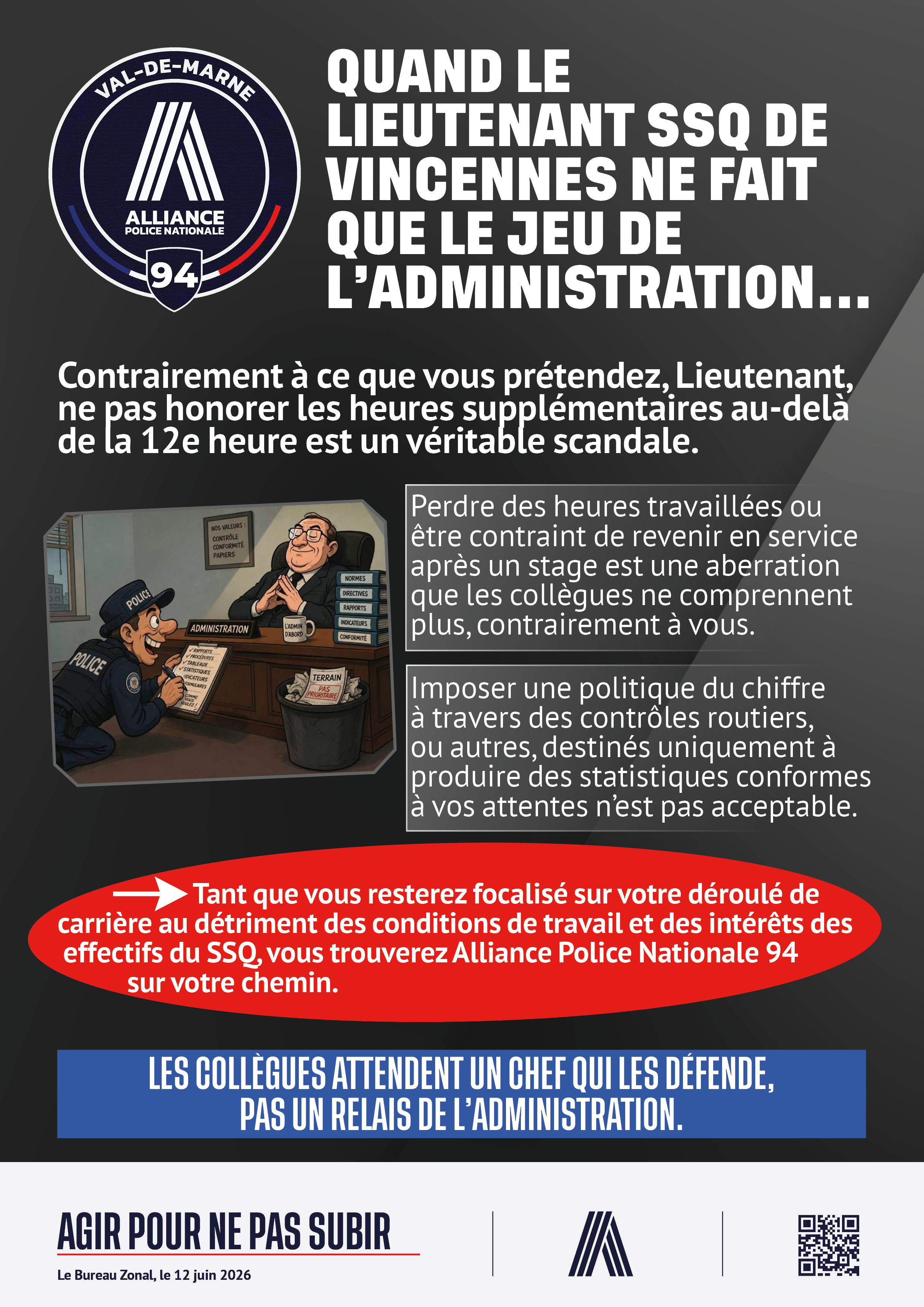 94 QUAND LE LIEUTENANT NE FAIT QUE LE JEU DE L'ADMINISTRATION