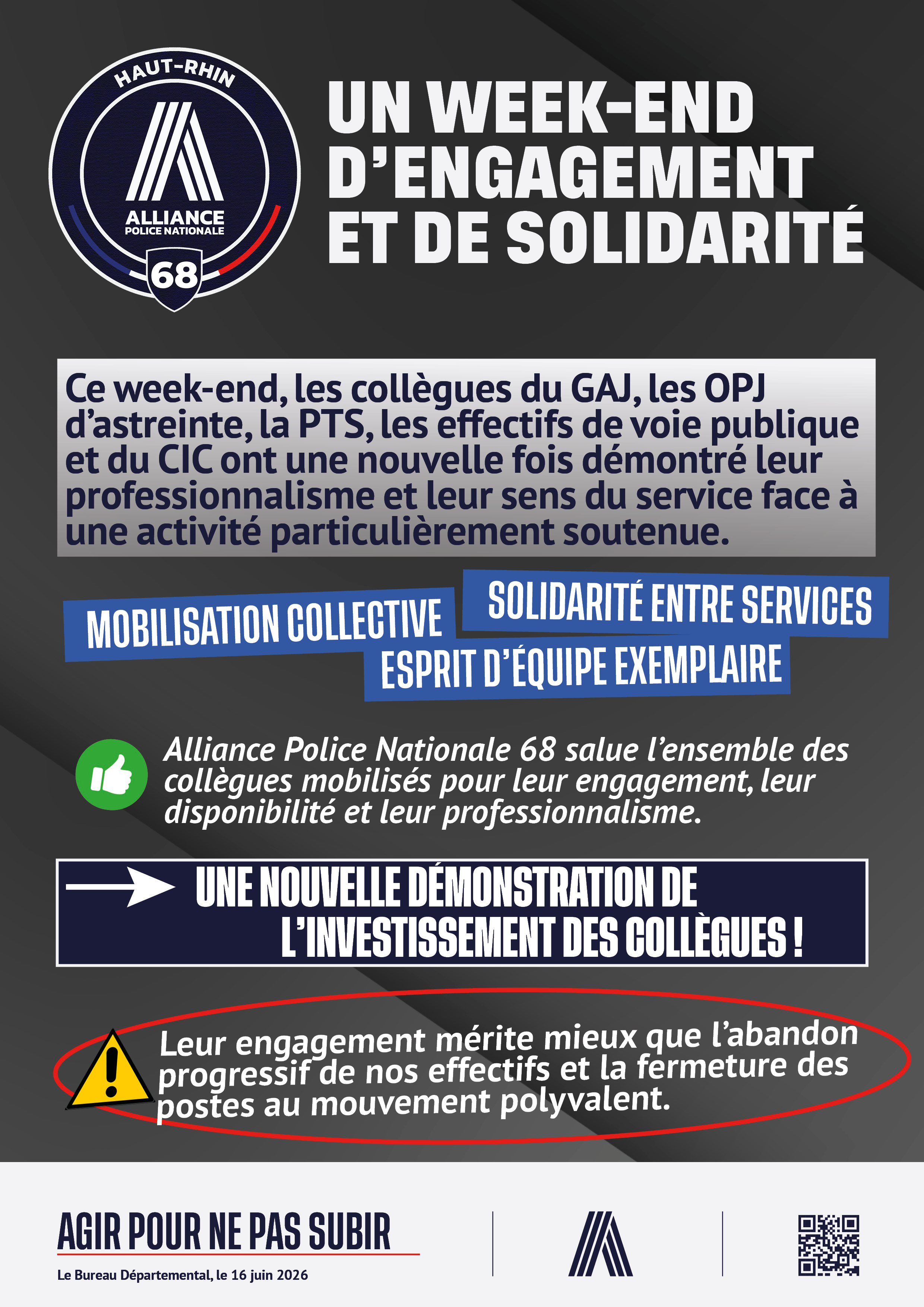 68 UN WE D ENGAGEMENT ET DE SOLIDARITE