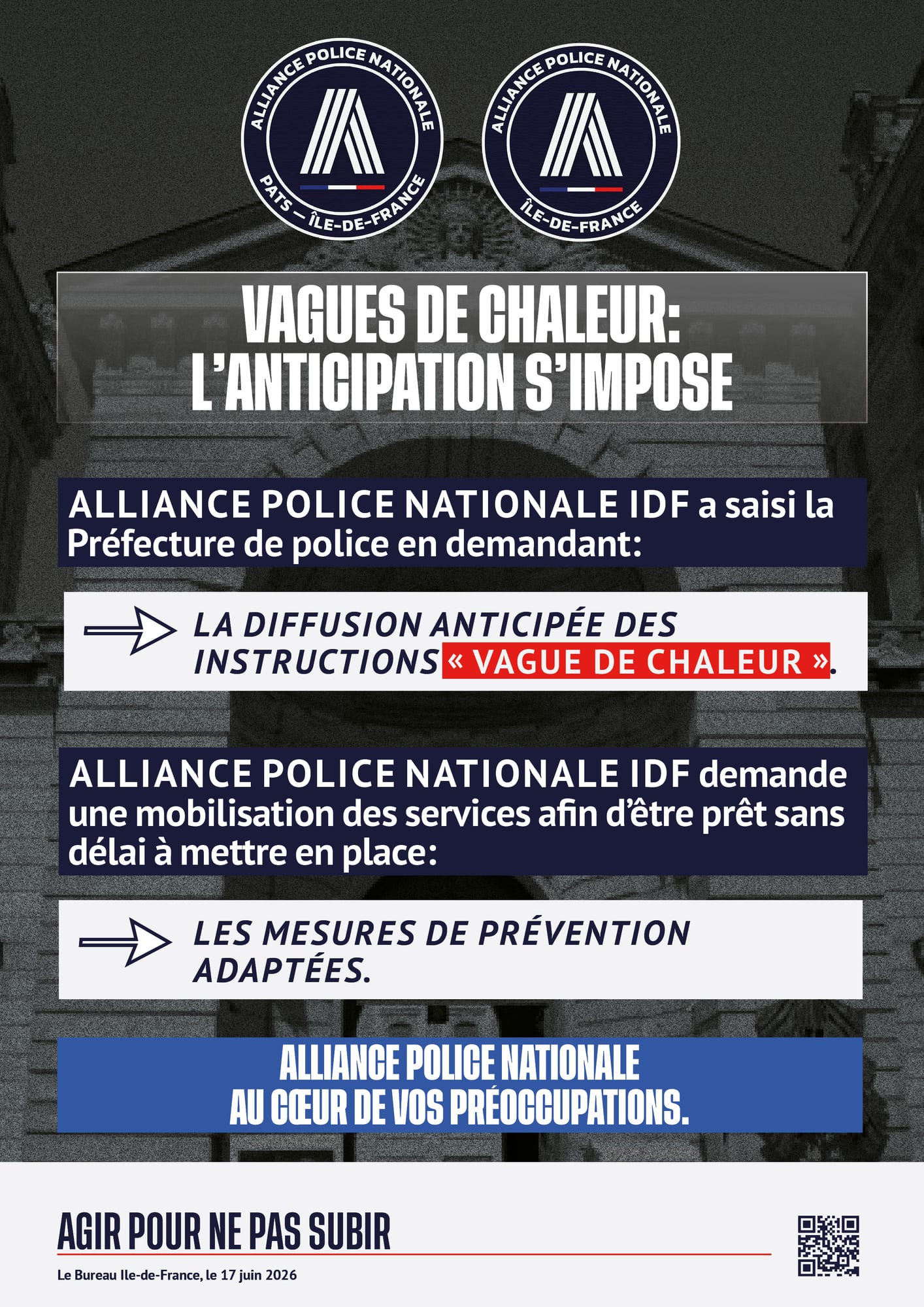 VAGUE DE CHALEUR, L'ANTICIPATION S'IMPOSE
