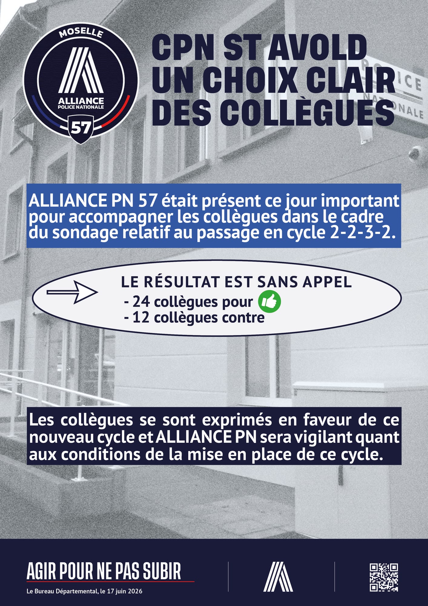 ST AVOLD UN CHOIX CLAIRE DES COLLEGUES