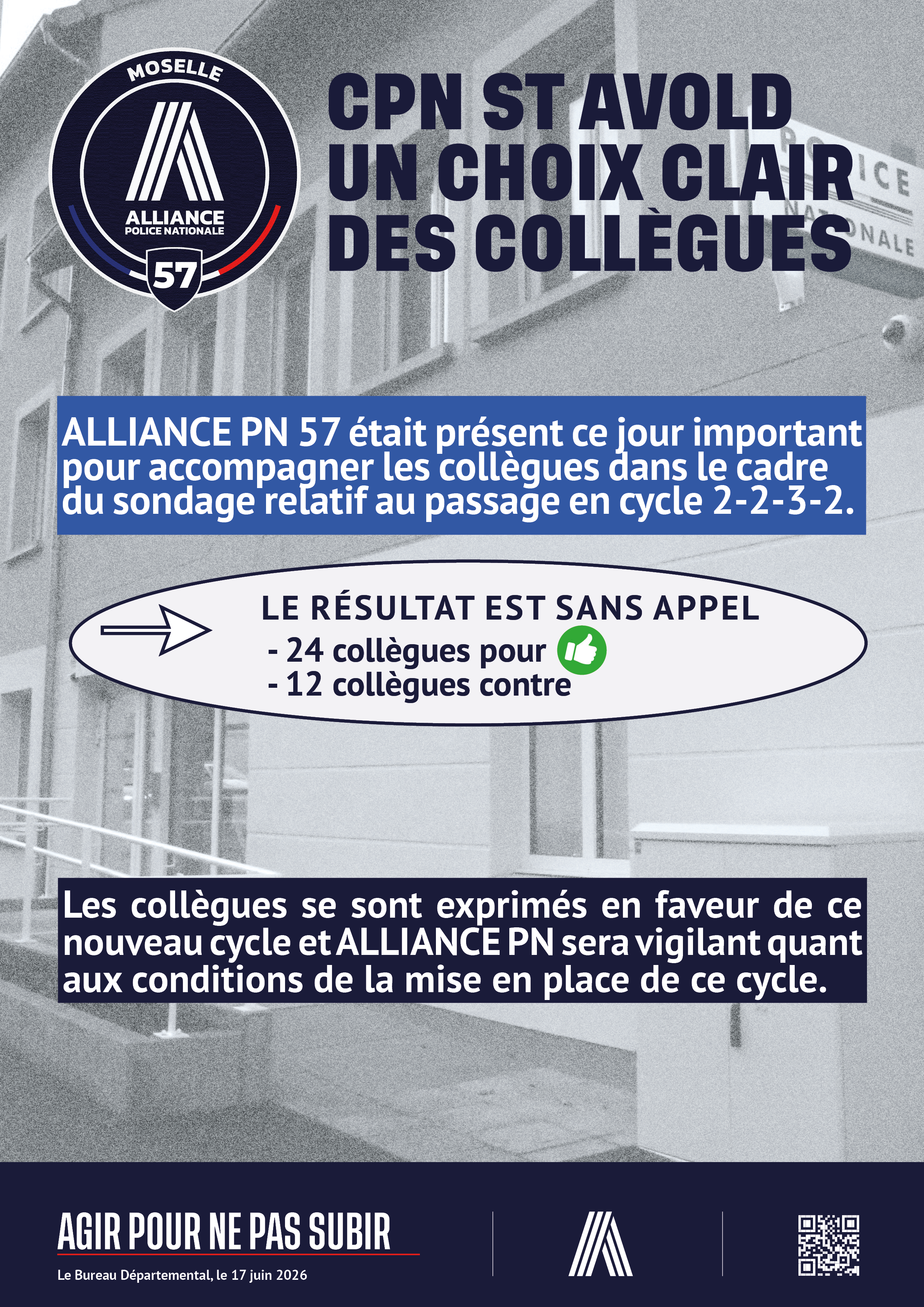 ST AVOLD UN CHOIX CLAIRE DES COLLEGUES