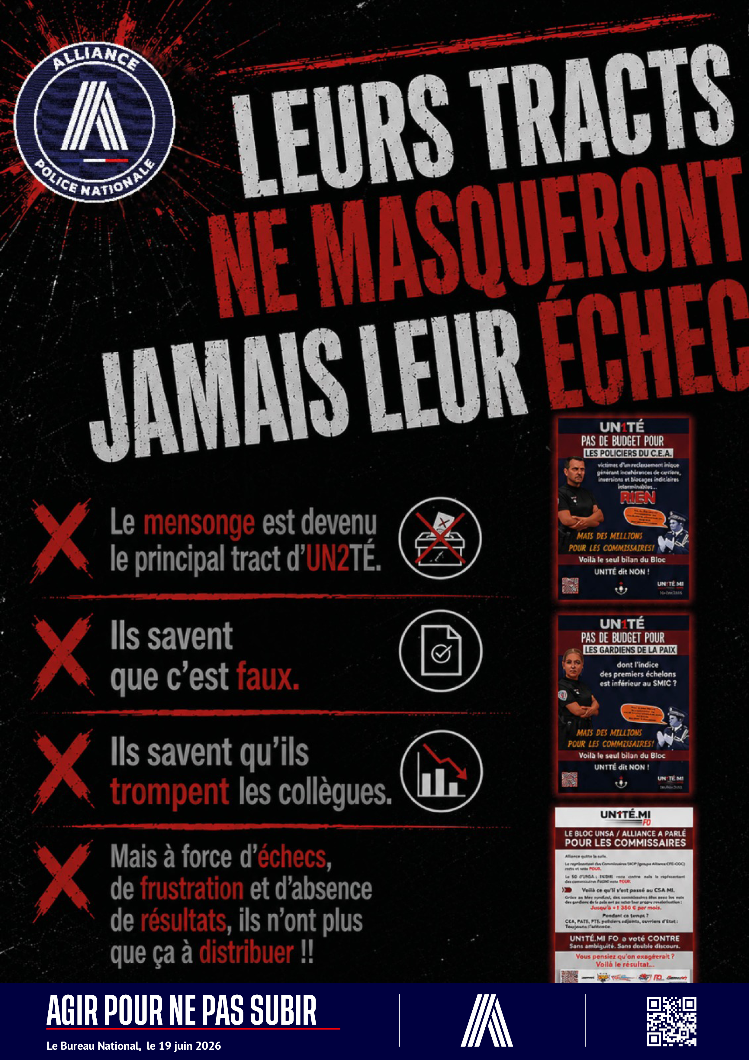 LEURS TRACTS NE MASQUERONT JAMAIS LEUR ECHEC