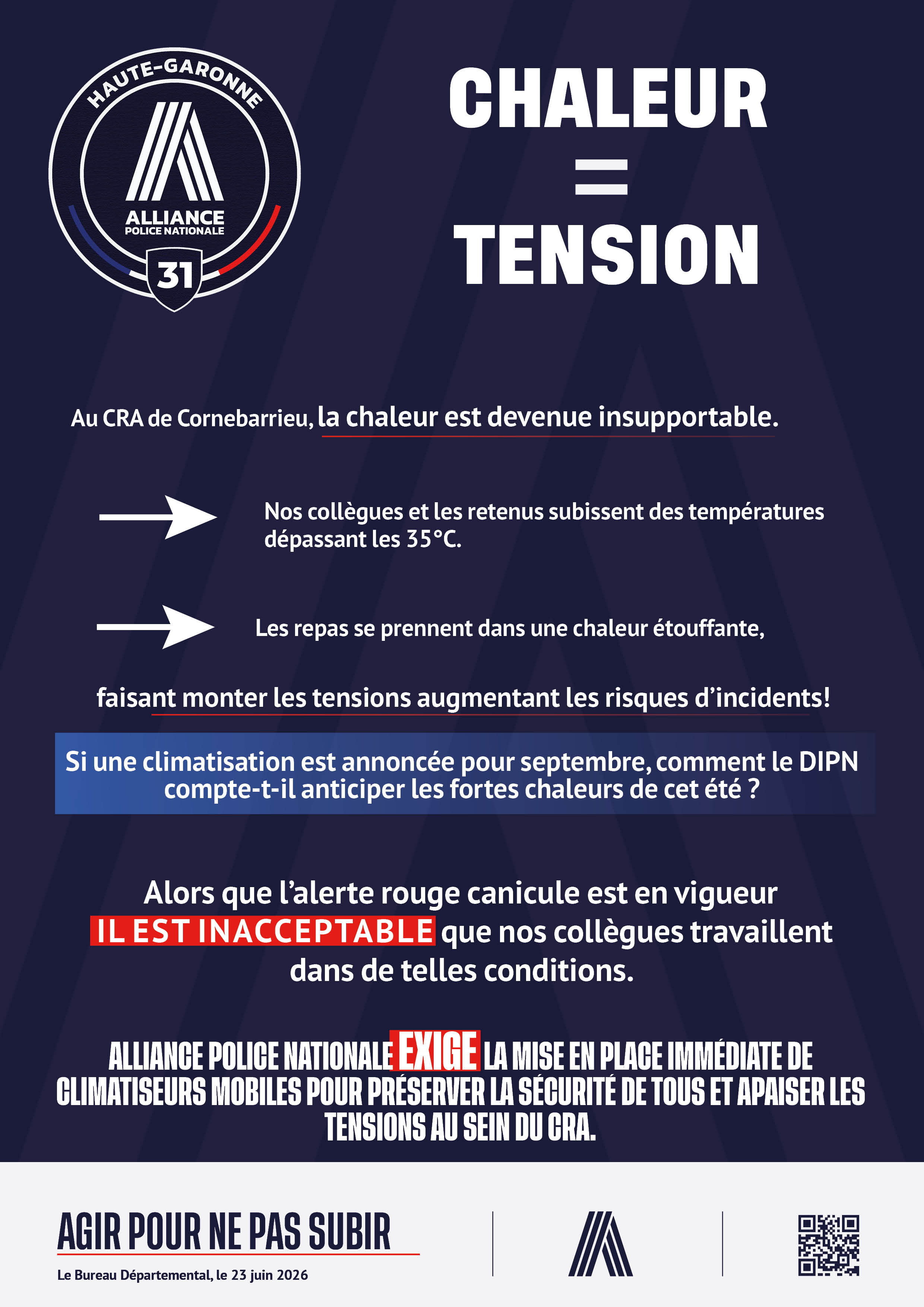 CHALEUR = TENSION