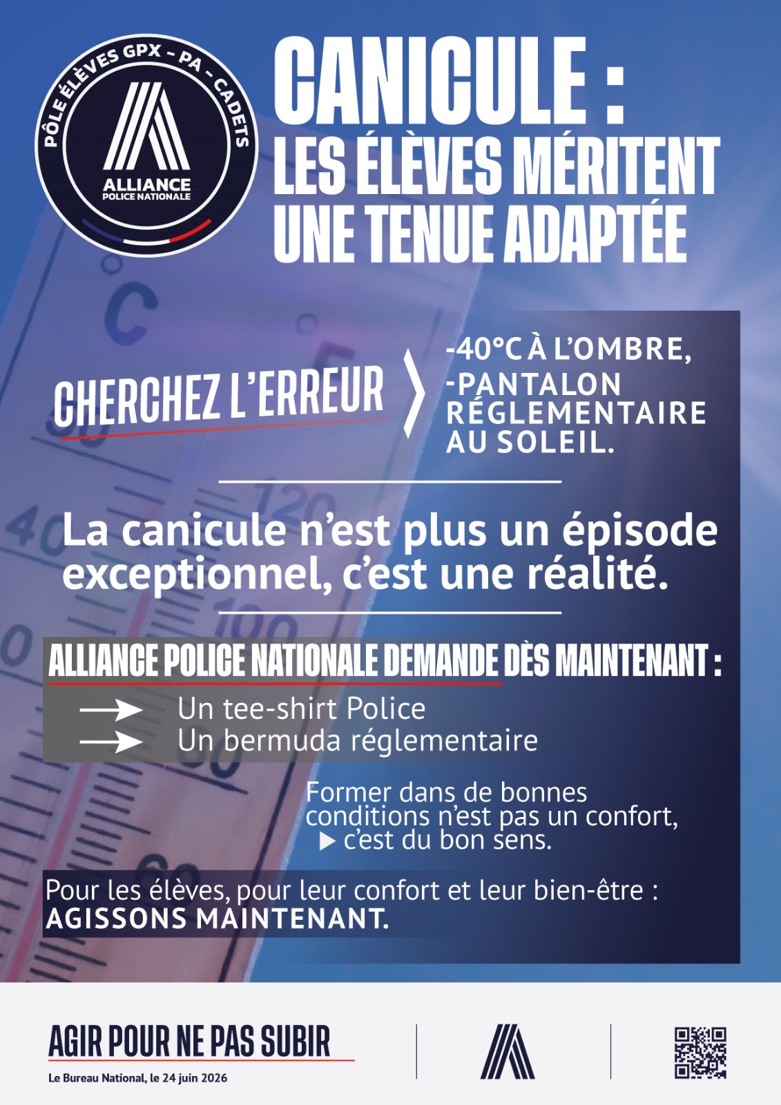 CANICULE : LES ÉLÈVES MÉRITENT UNE TENUE ADAPTÉE