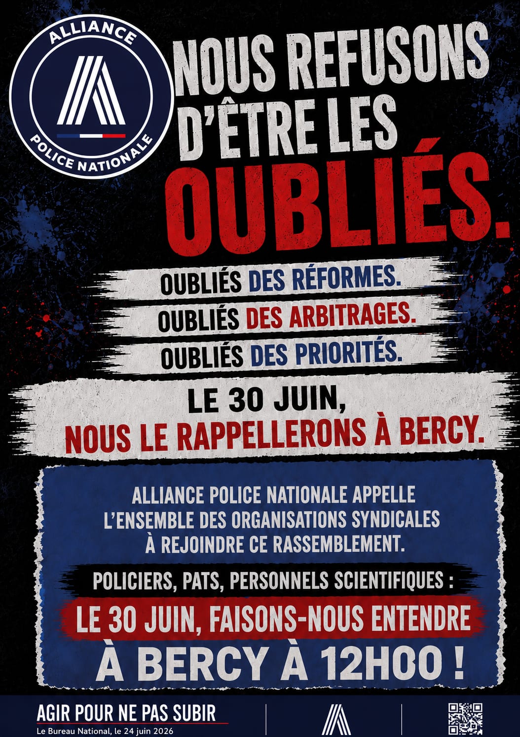 NOUS REFUSONS D'ÊTRE LES OUBLIÉS.