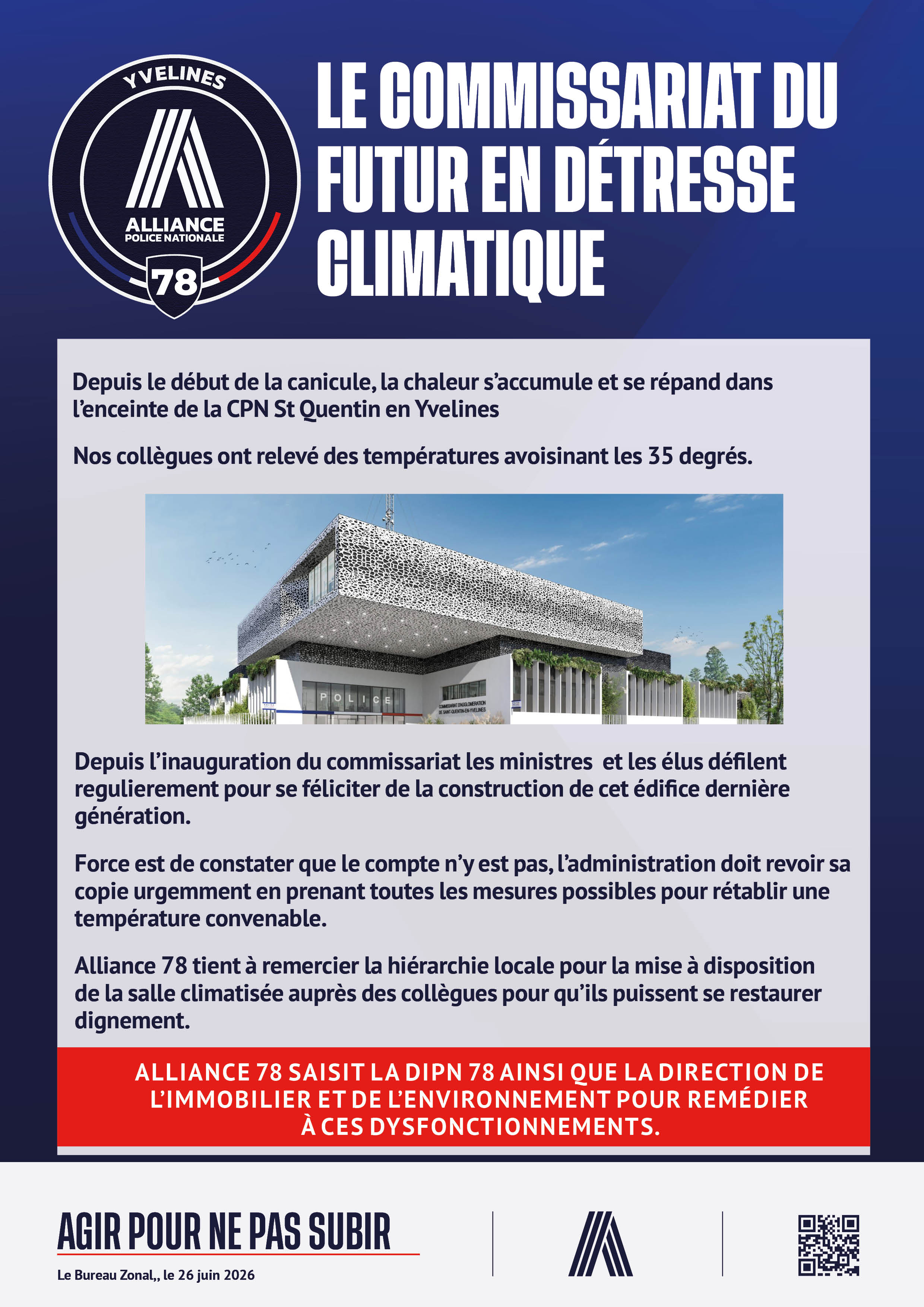 Le commissariat du futur en détresse climatique