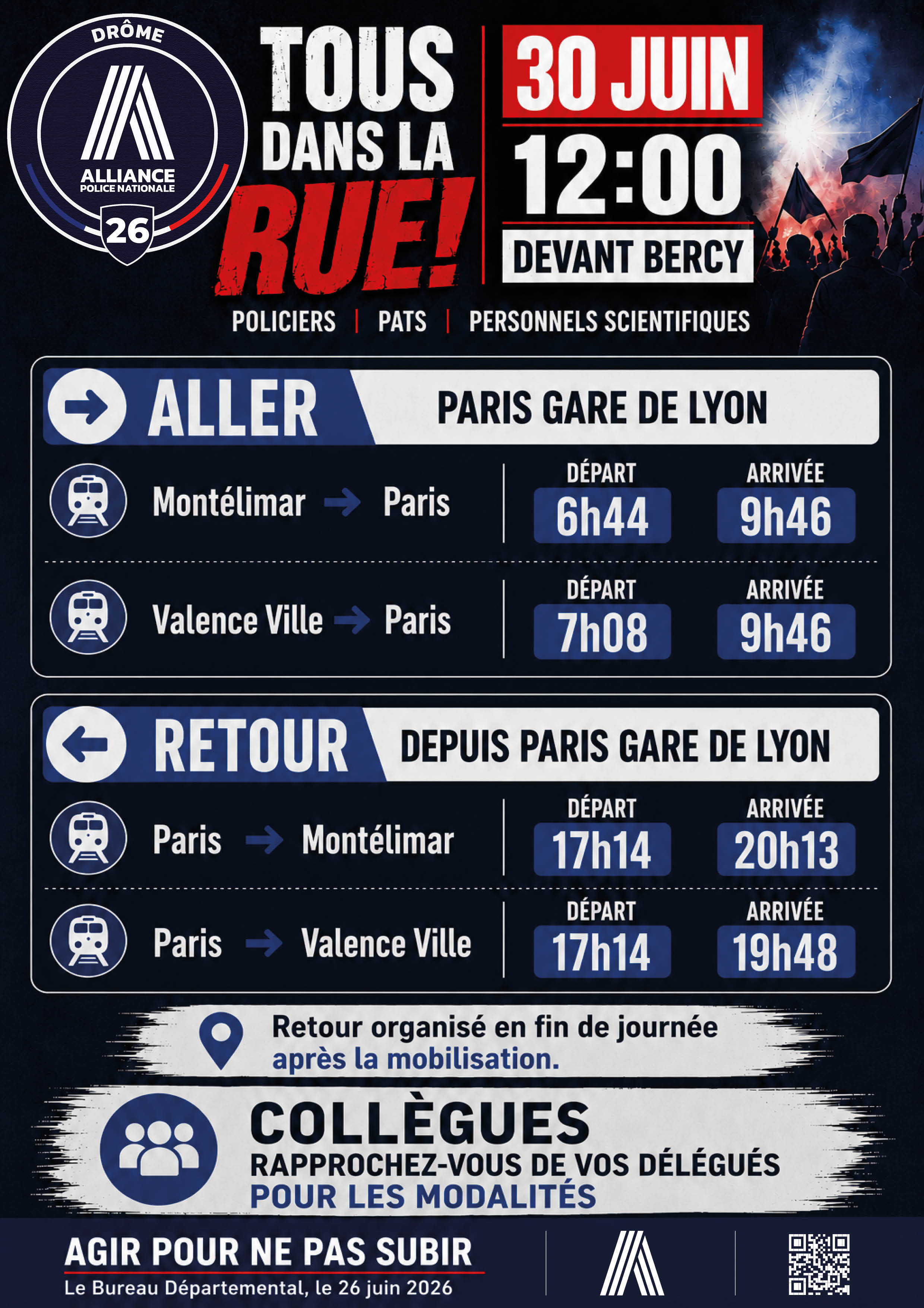 TOUS DANS LA RUE 30 juin 12H à BERCY