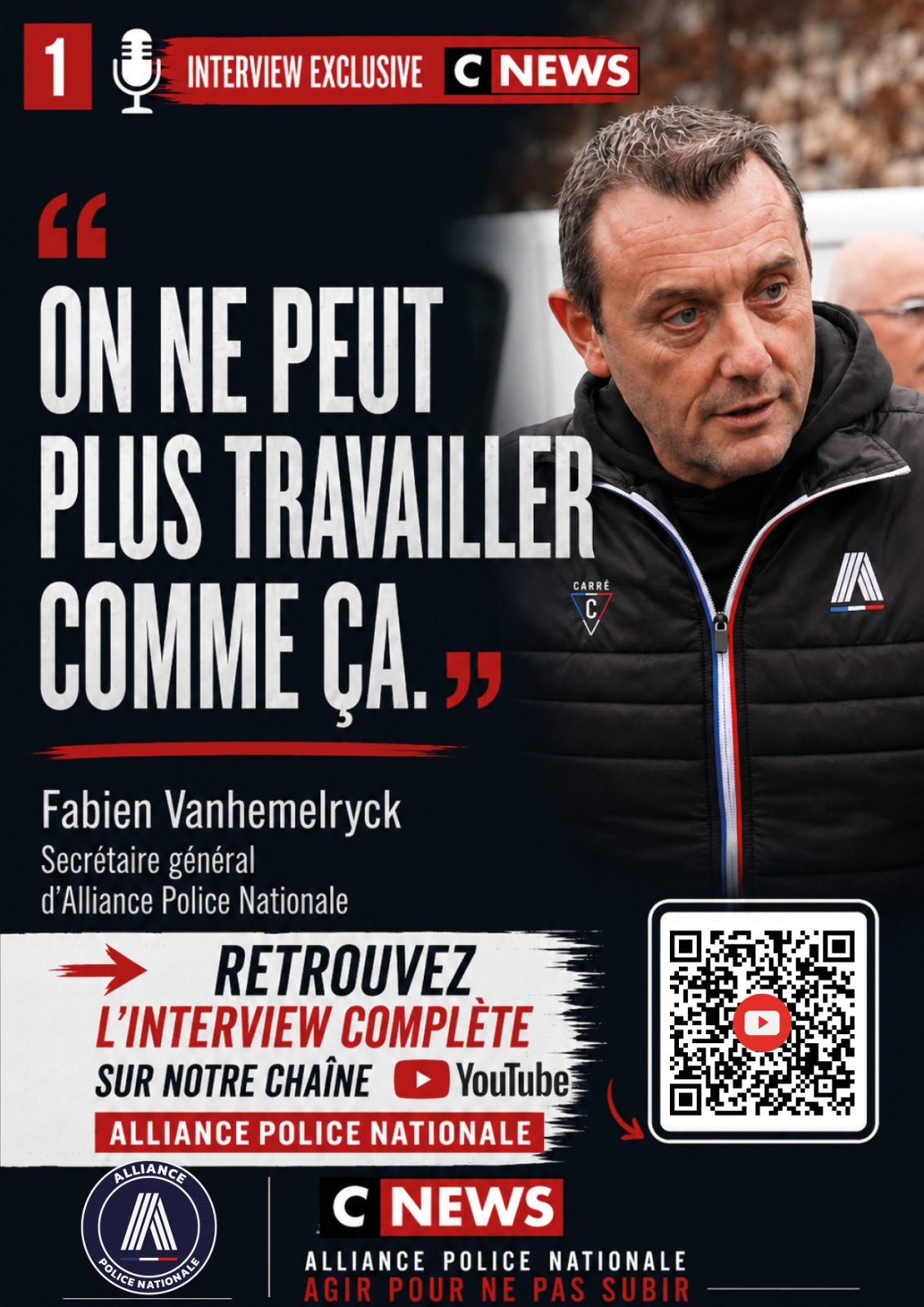 « ON NE PEUT PLUS TRAVAILLER COMME ÇA. »