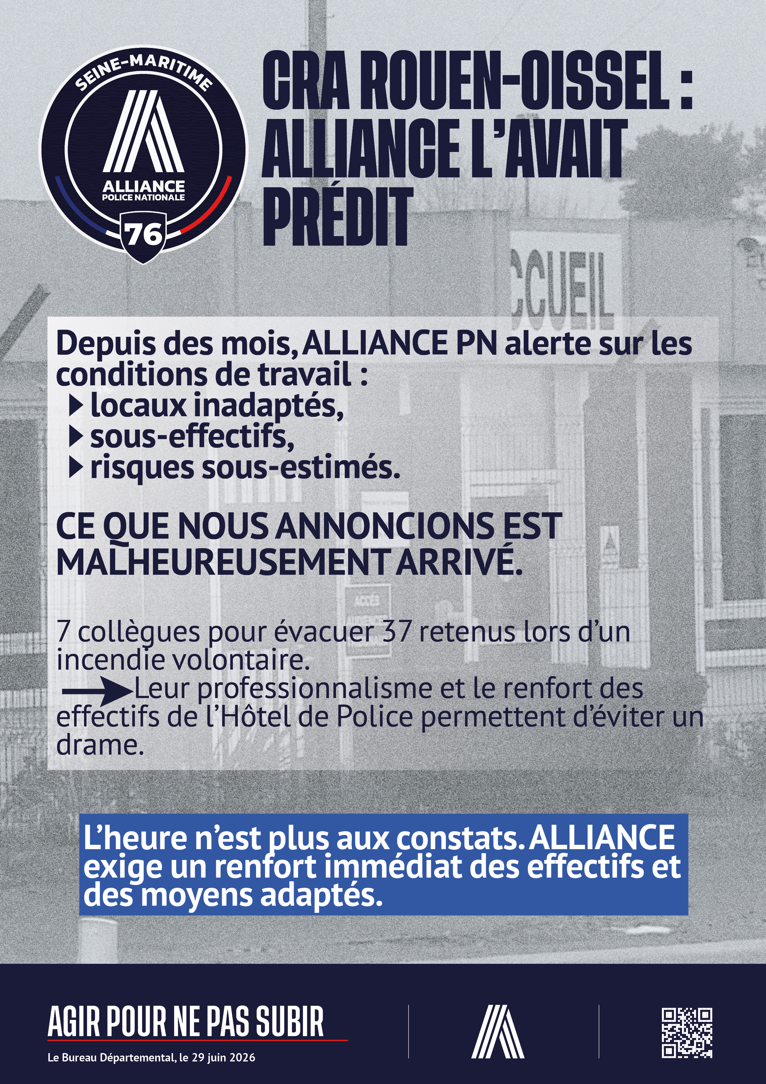 CRA OISSEL - ALLIANCE L'AVAIT PREDIT
