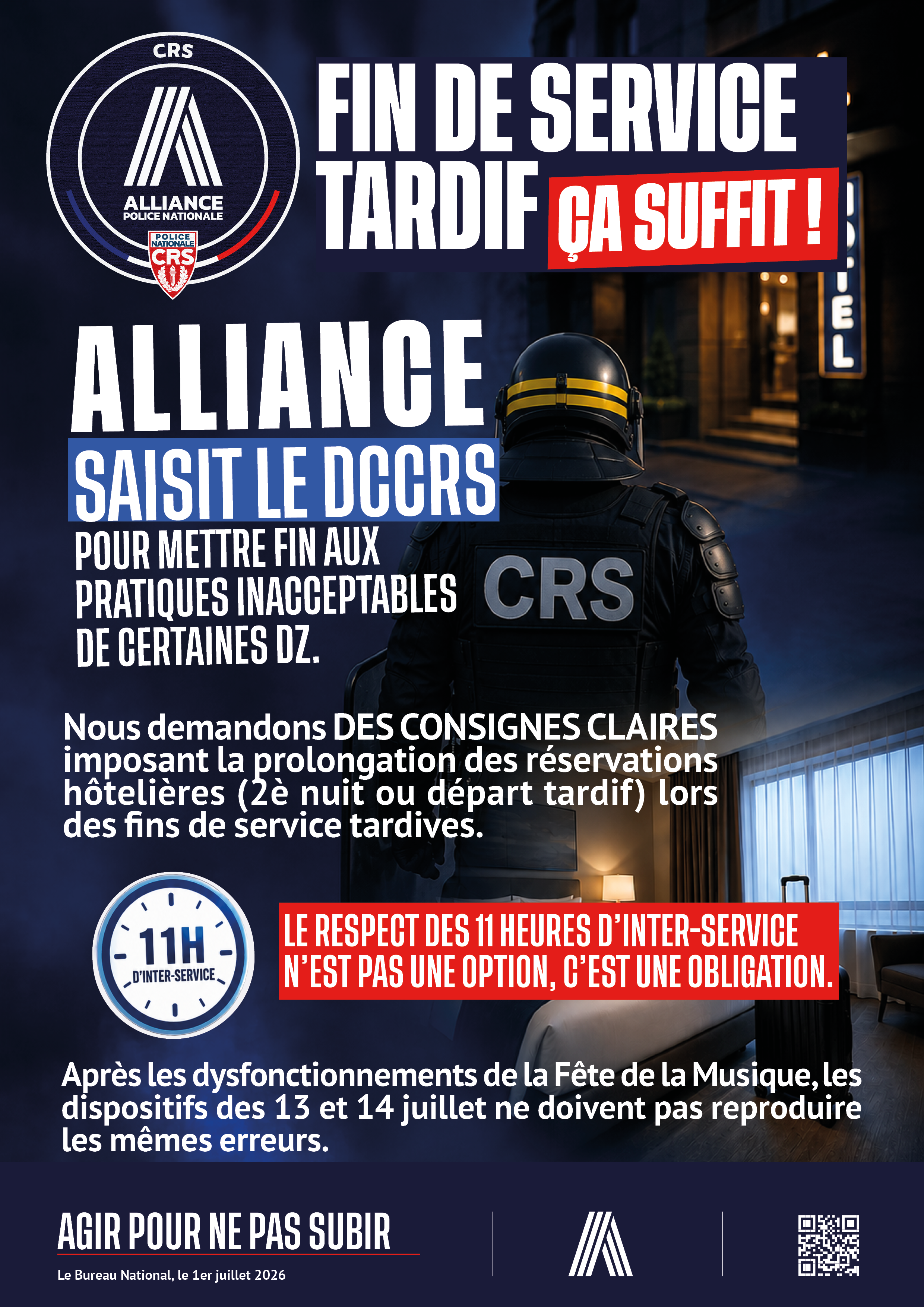 FIN DE SERVICE TARDIF