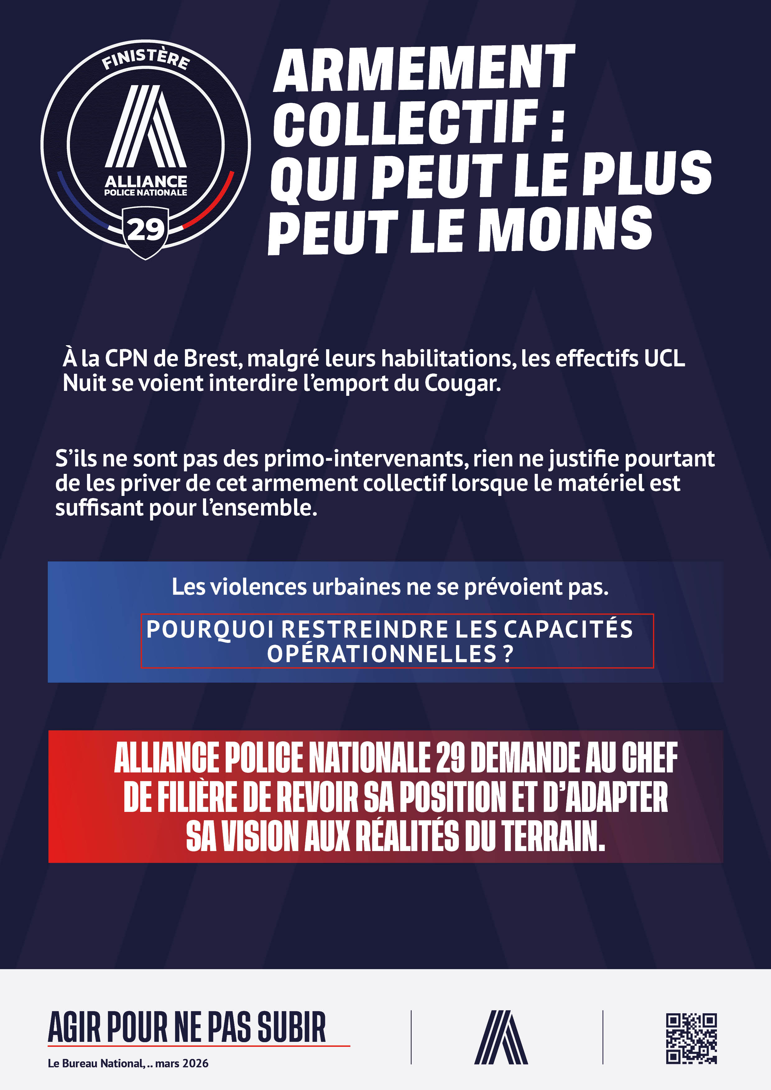 Armement collectif : qui peut le plus peut le moins