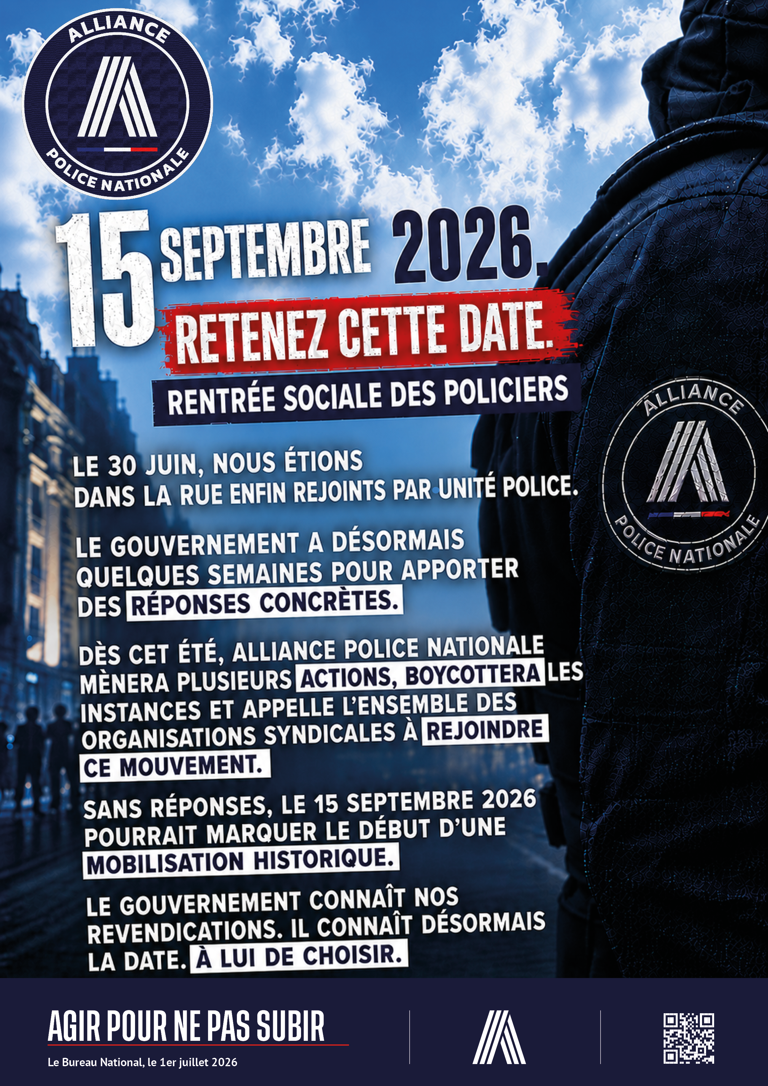 15 septembre 2026, retenez cette date.