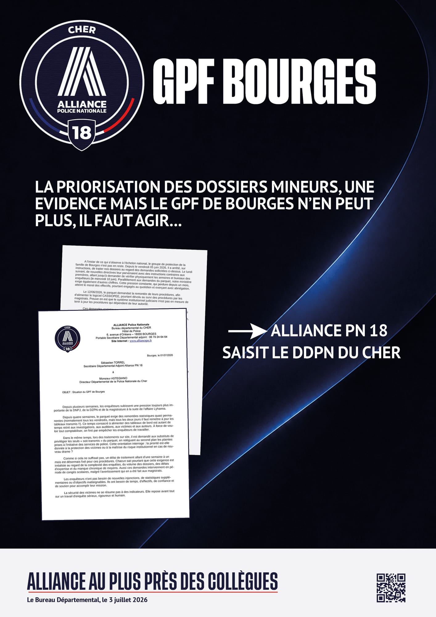 gpf bourges priorisation des dossiers mineurs