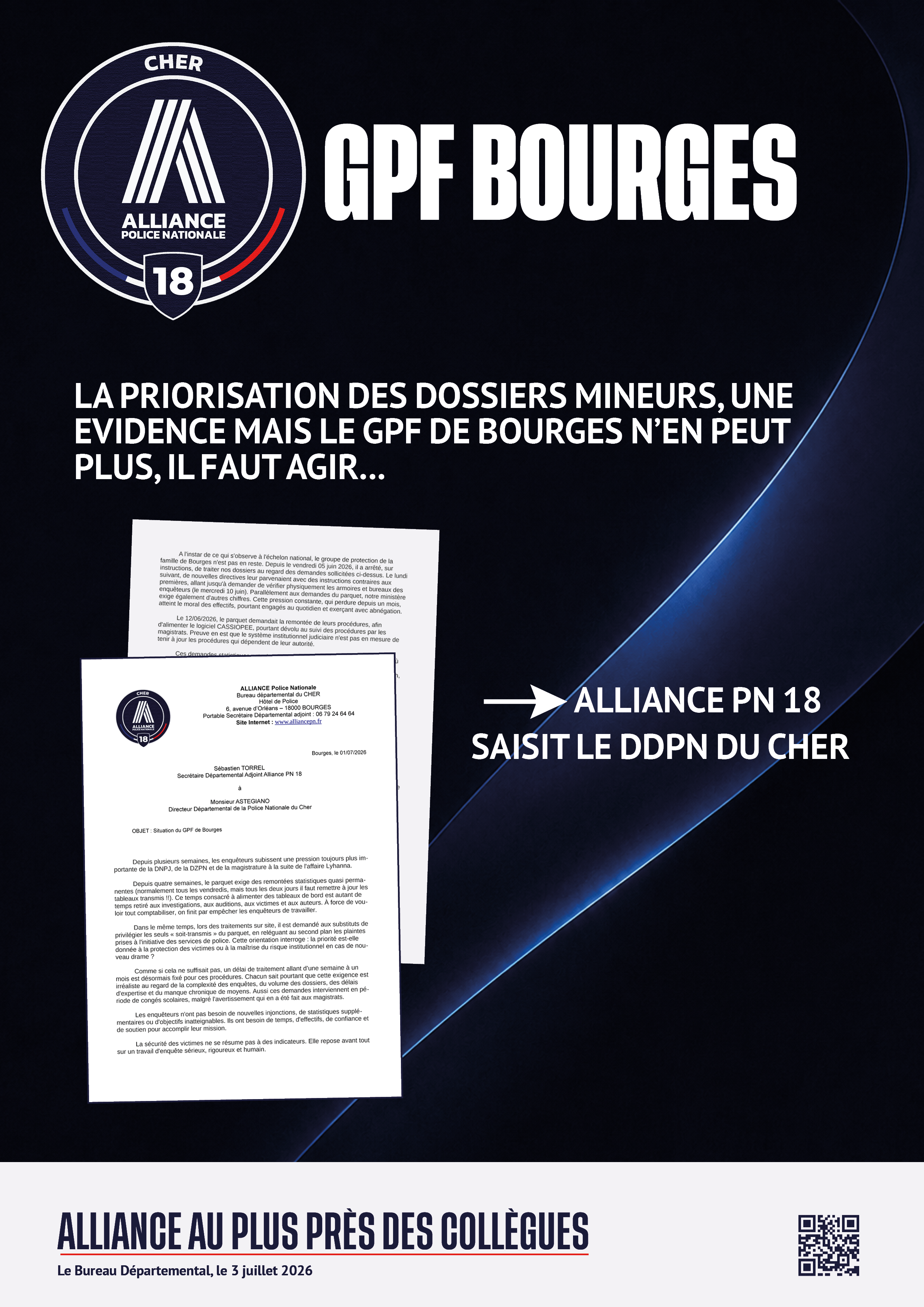 gpf bourges priorisation des dossiers mineurs