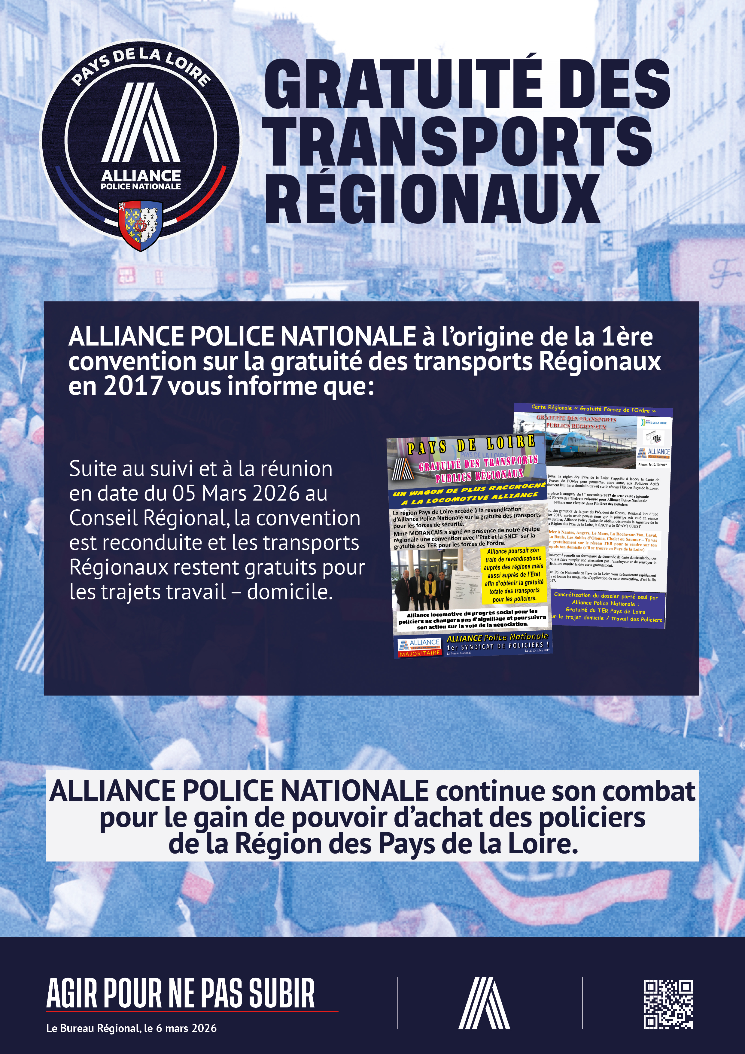 Gratuité des transport régionaux