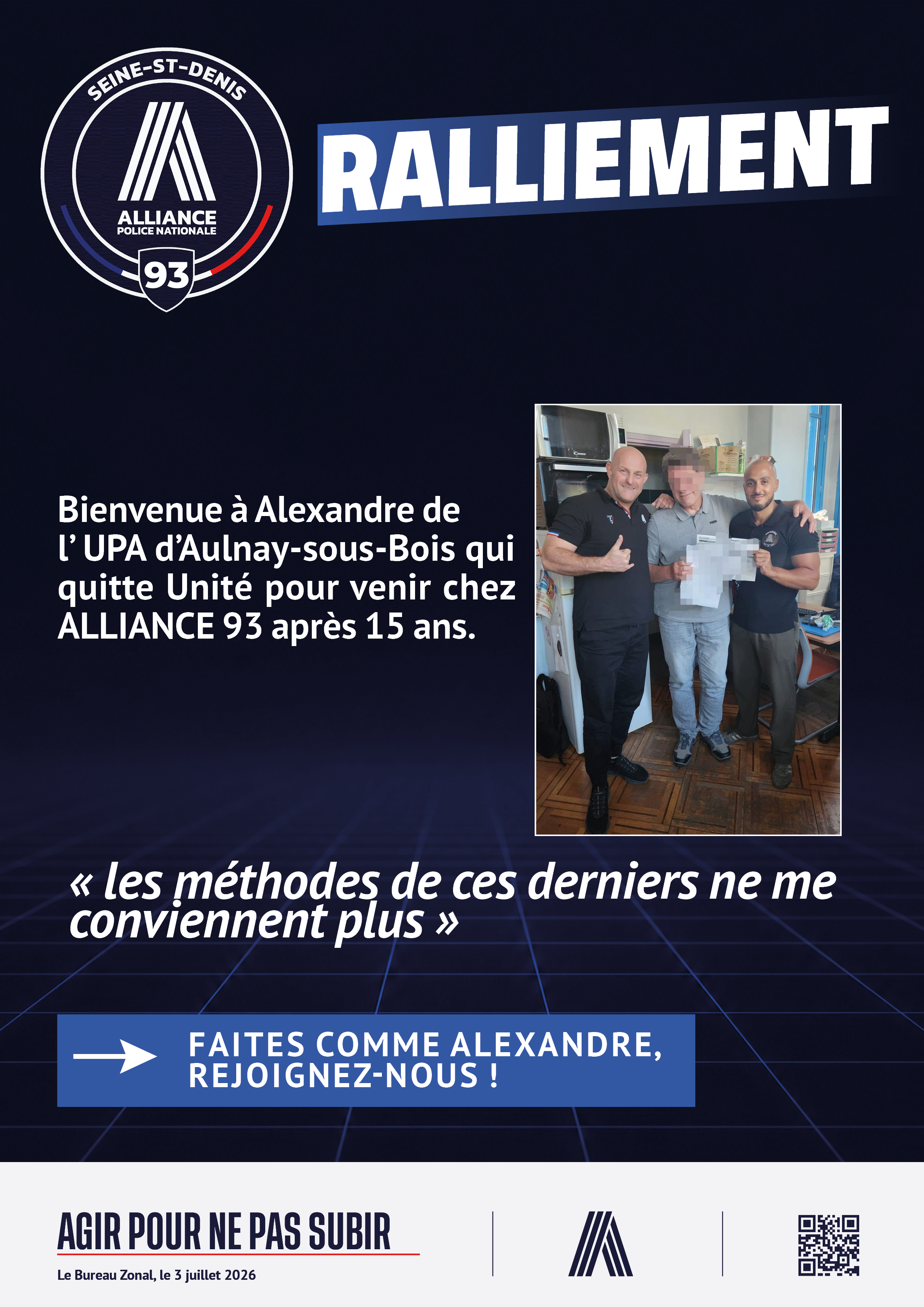 RALLIEMENT UPA Aulnay/Bois