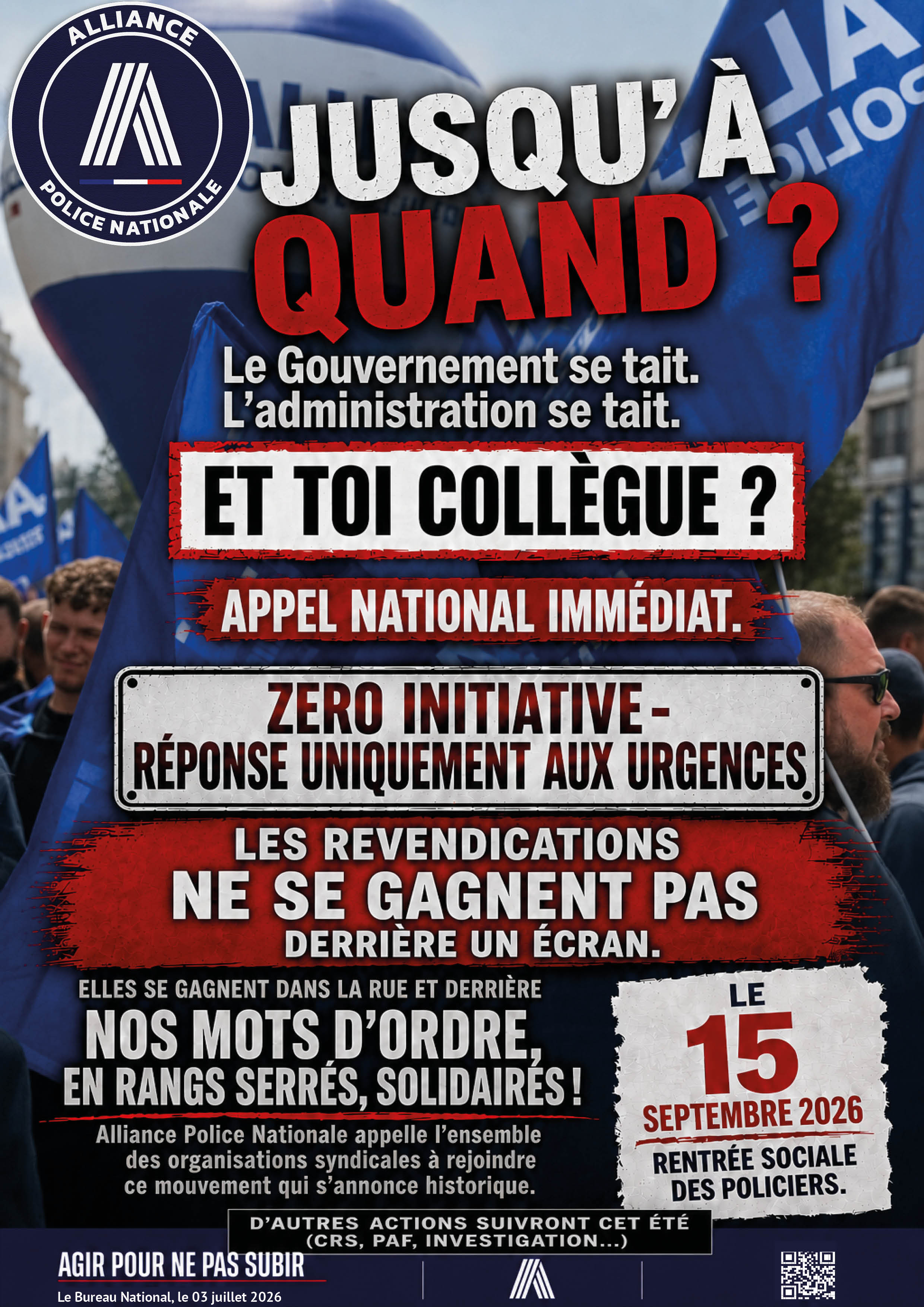 JUSQU'À QUAND ?