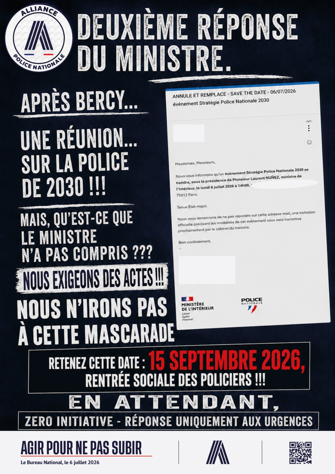 DEUXIÈME RÉPONSE DU MINISTRE.