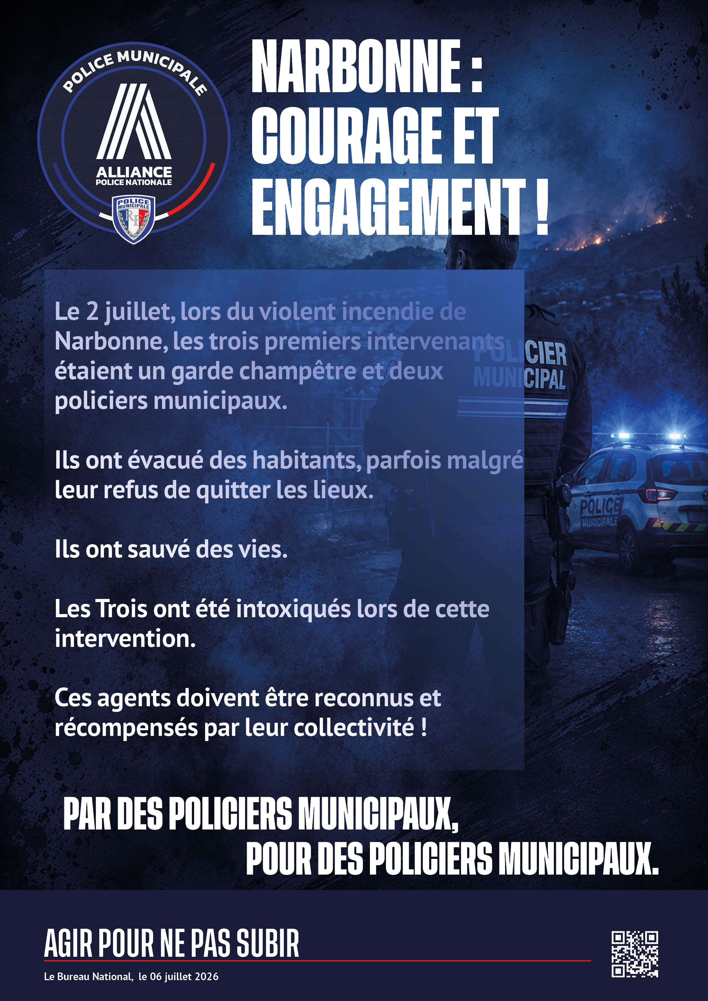Narbonne : courage et engagement !