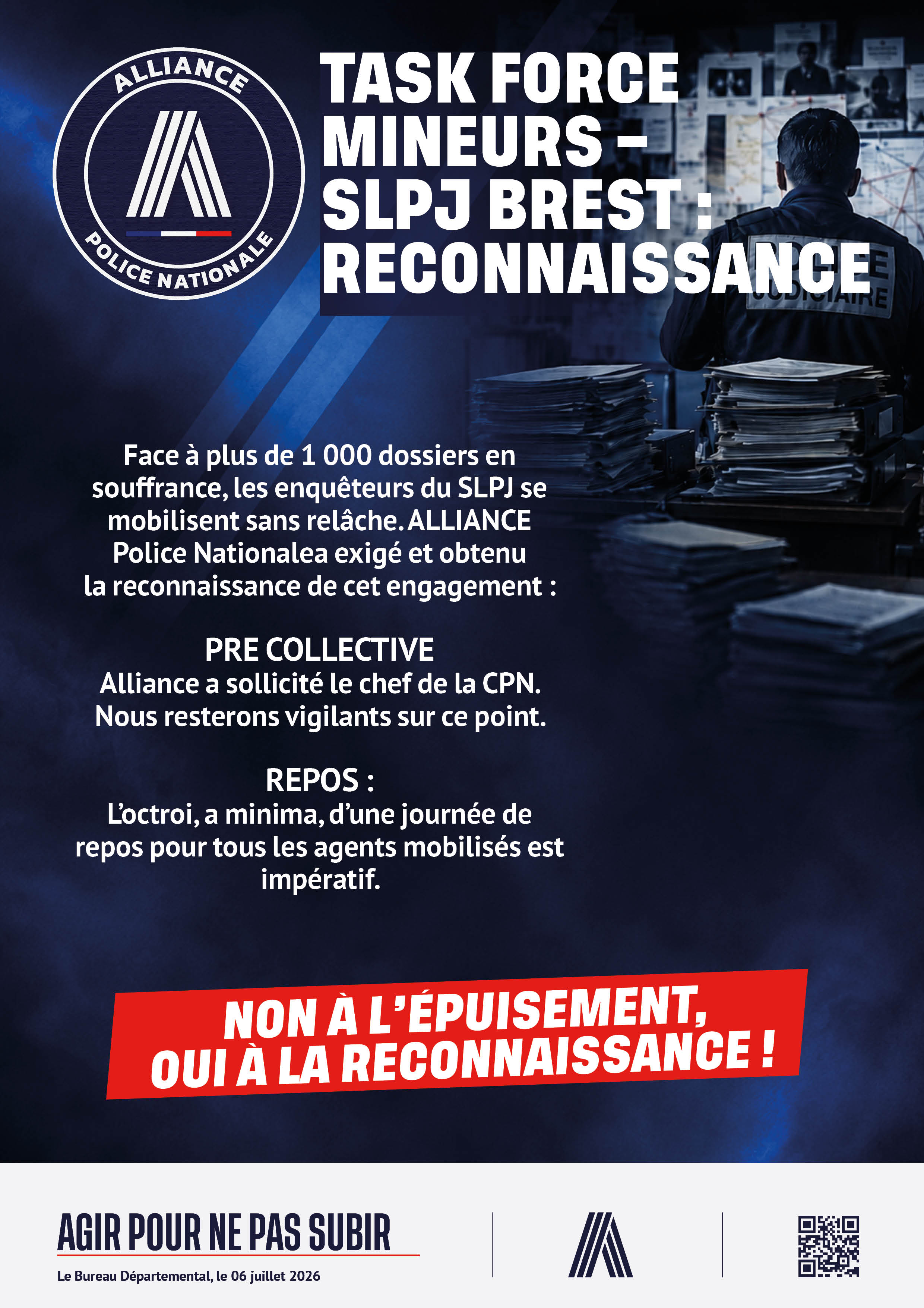 TASK FORCE MINEURS – SLPJ BREST : RECONNAISSANCE