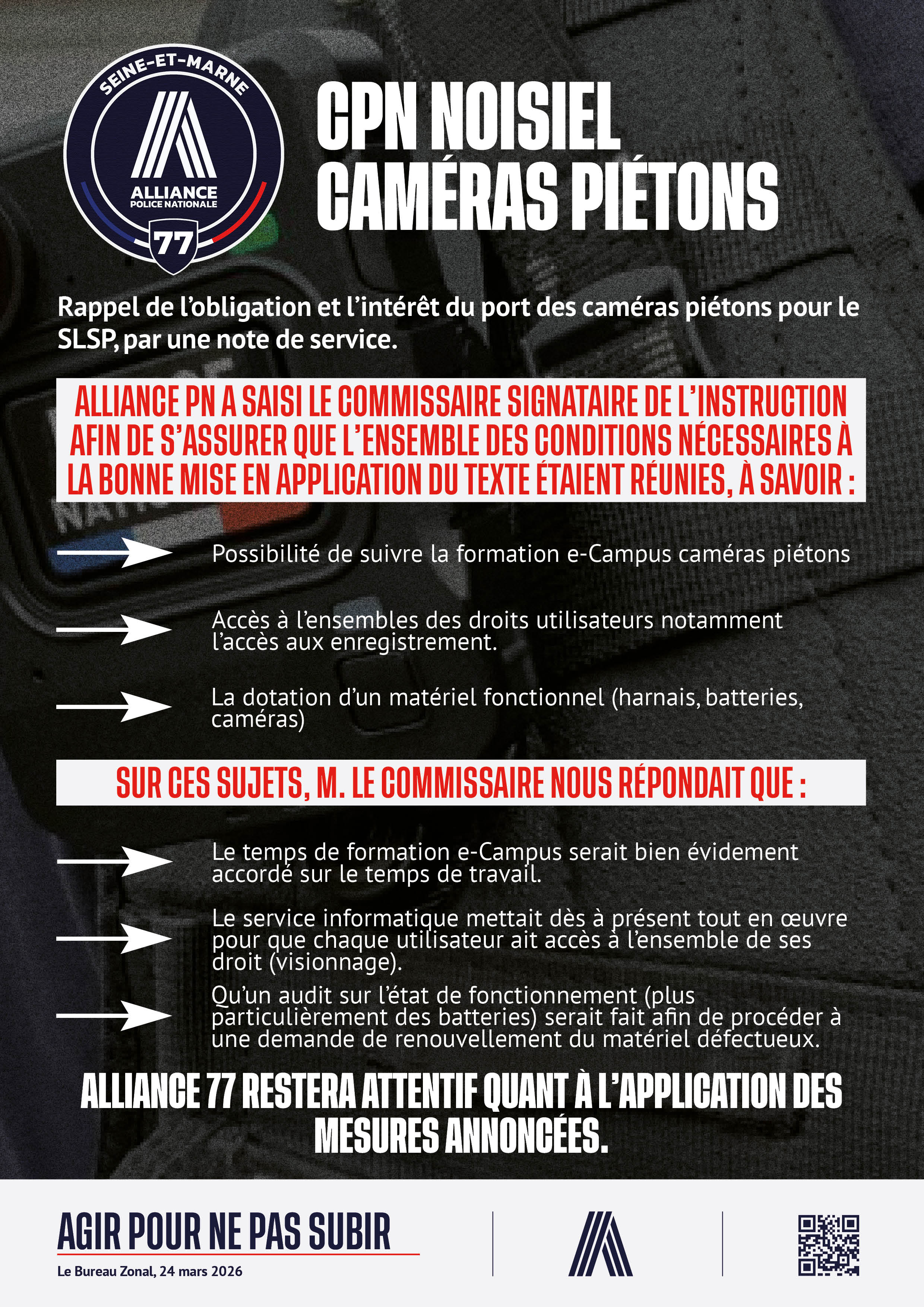 CPN NOISIEL Caméras piétons