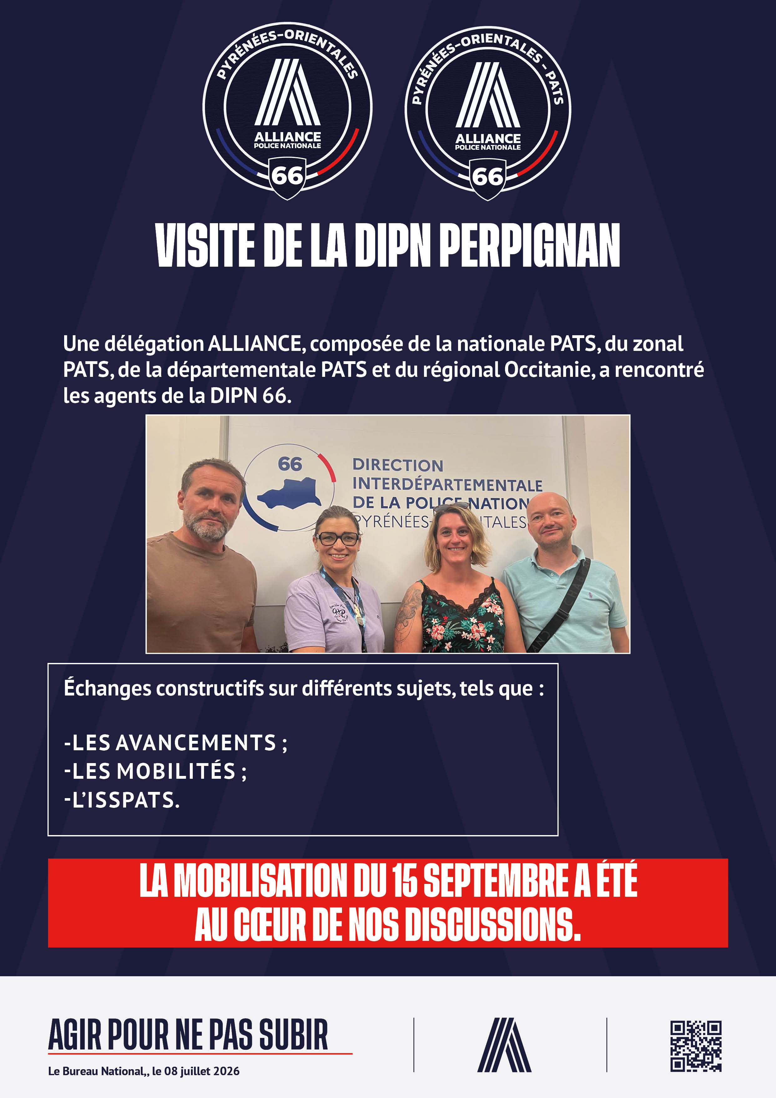 Visite de la DIPN Perpignan