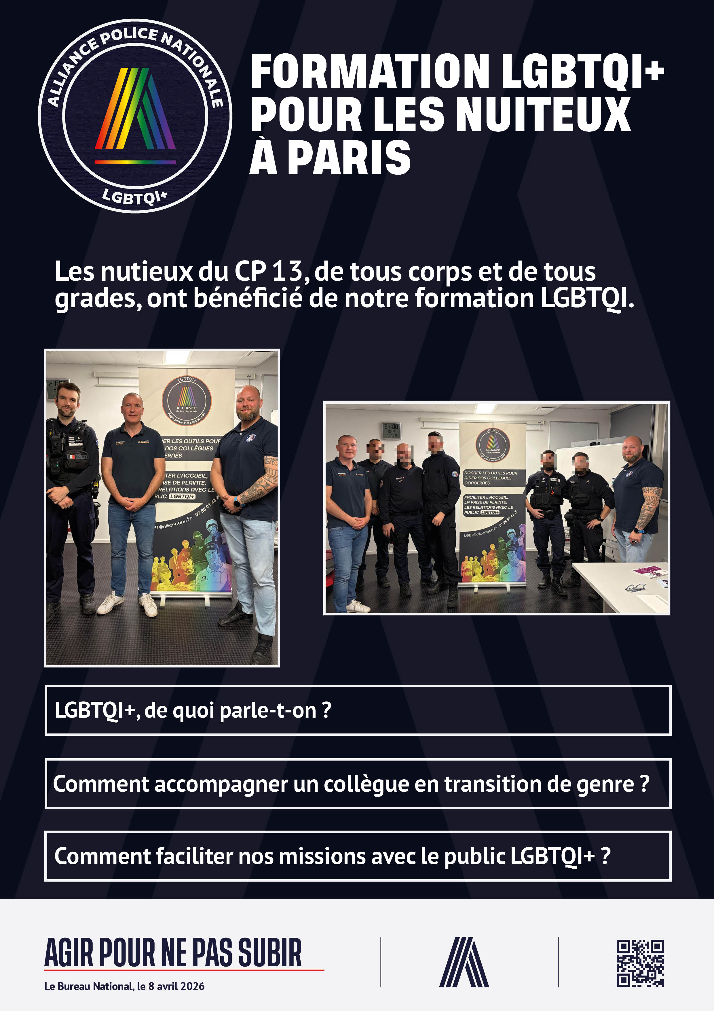 FORMATION LGBTQI+ POUR LES NUITEUX À PARIS