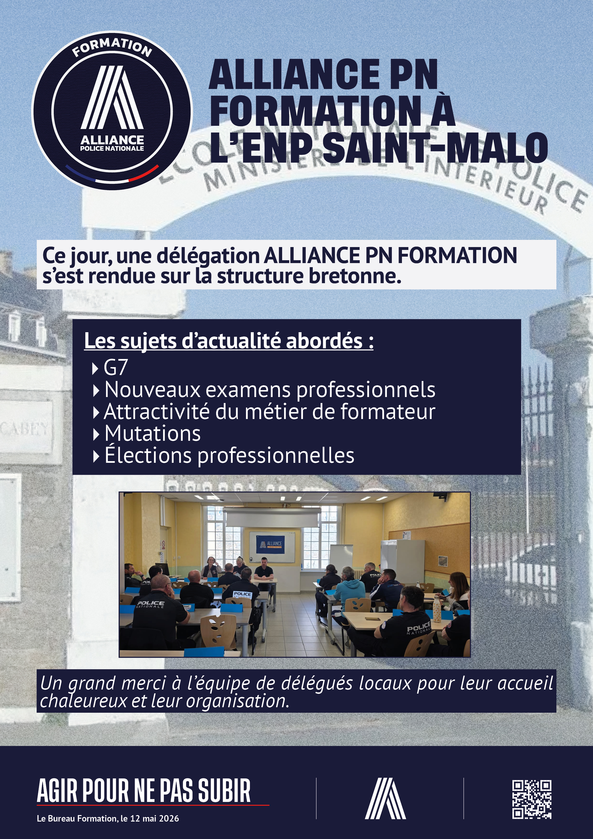 ALLIANCE PN FORMATION À L’ENP SAINT-MALO