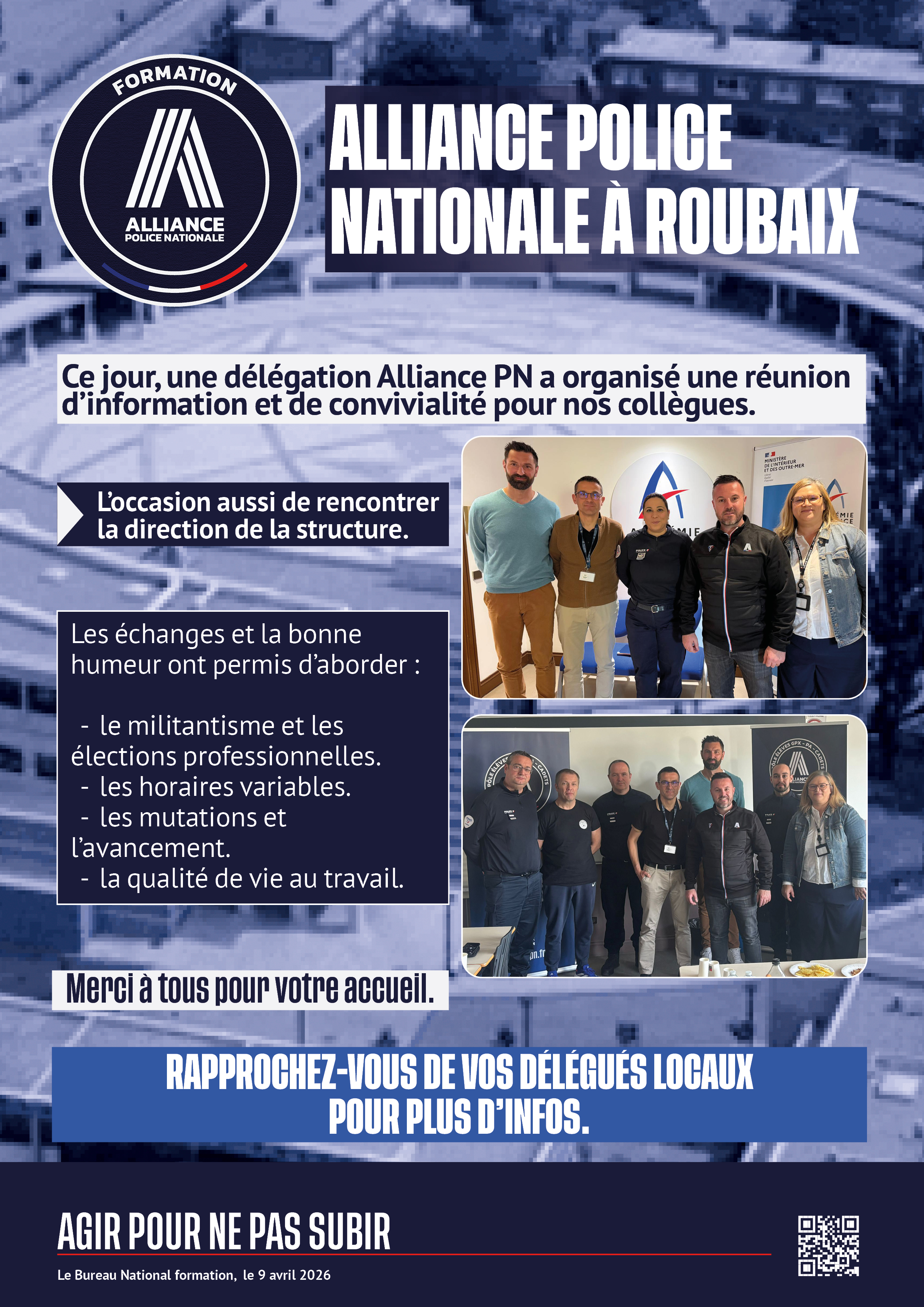ALLIANCE POLICE NATIONALE À ROUBAIX