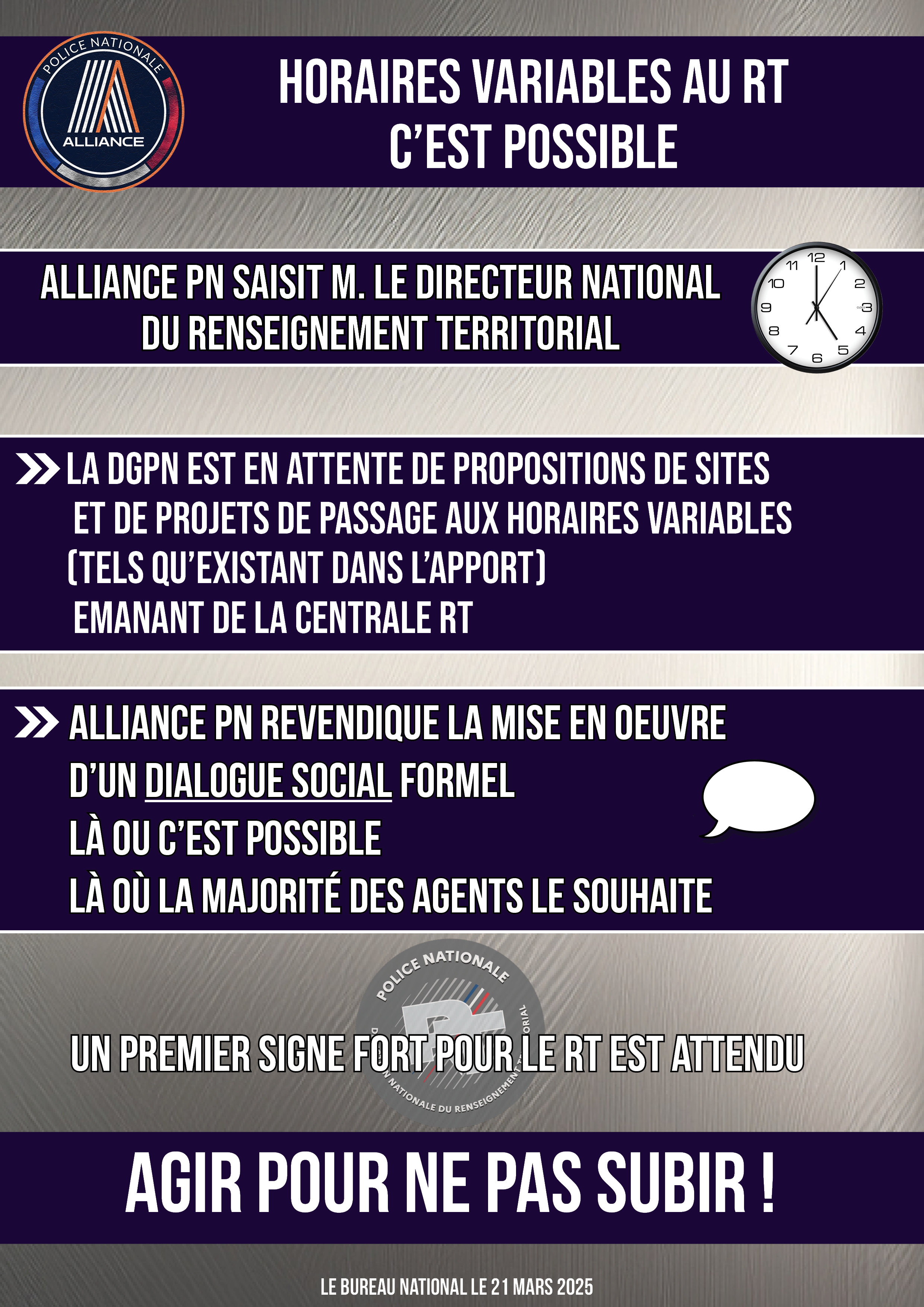 HORAIRES VARIABLES AU RT : C'EST POSSIBLE
