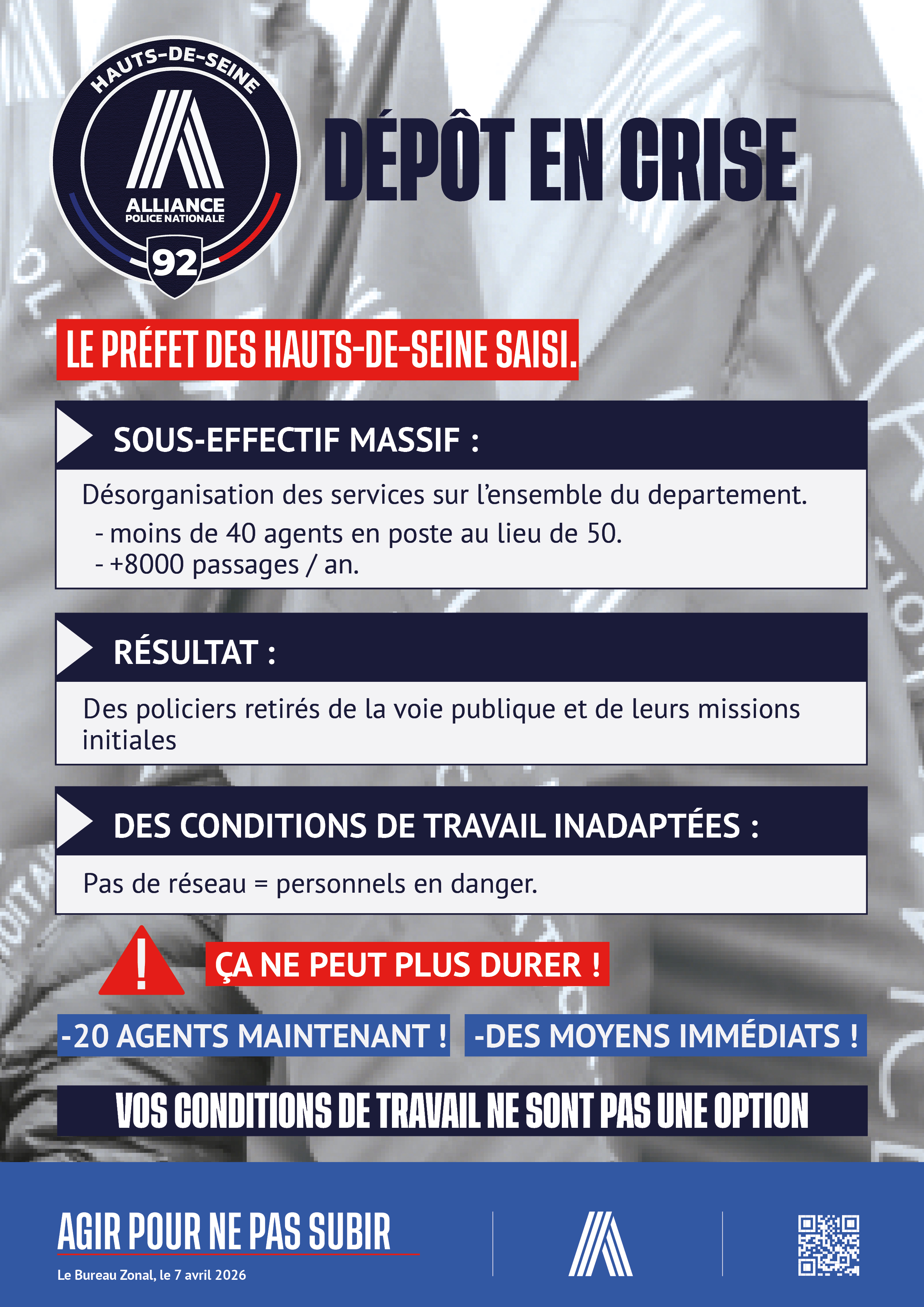DÉPÔT EN CRISE