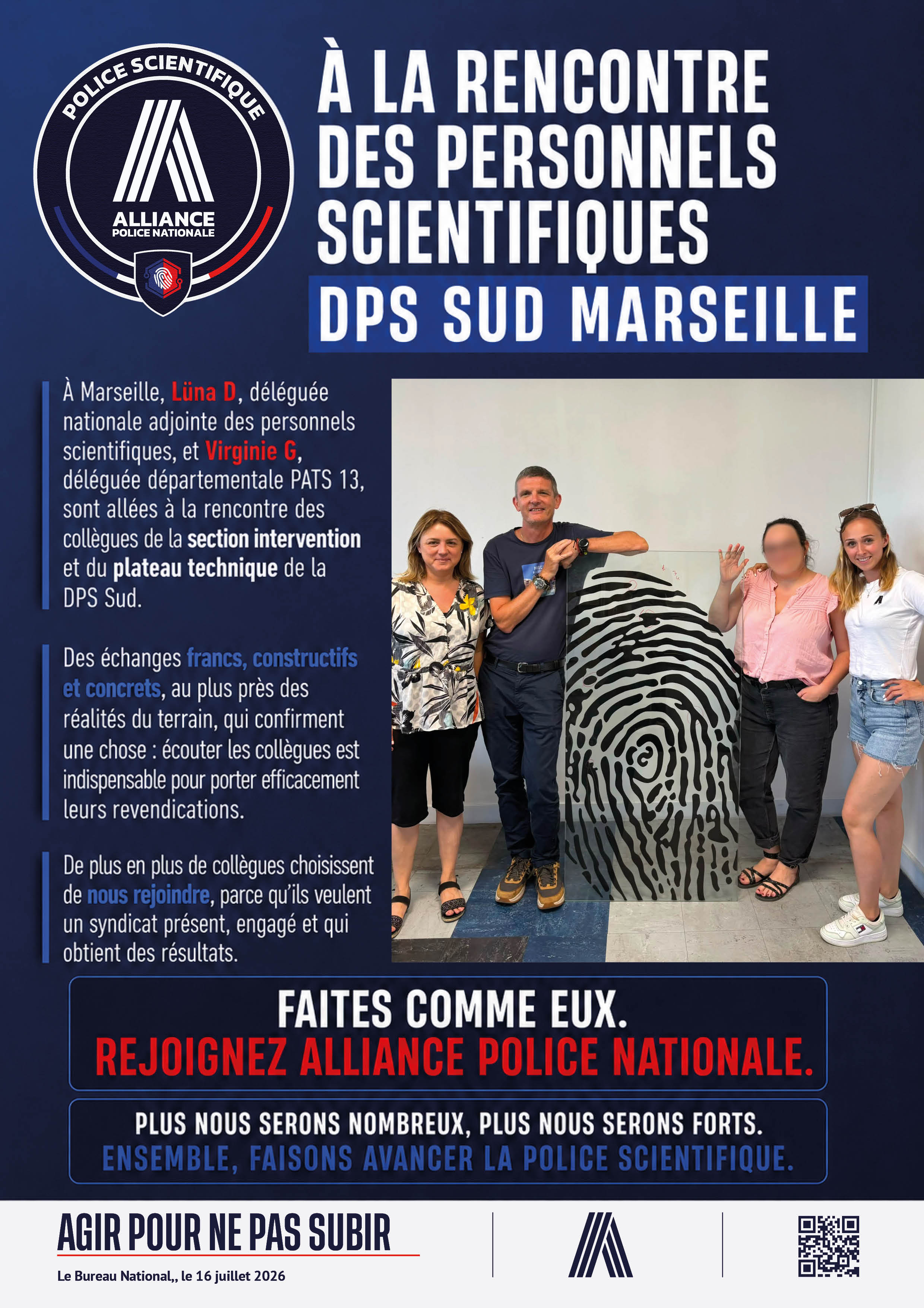 À LA RENCONTRE DES PERSONNELS SCIENTIFIQUES – DPS SUD MARSEILLE