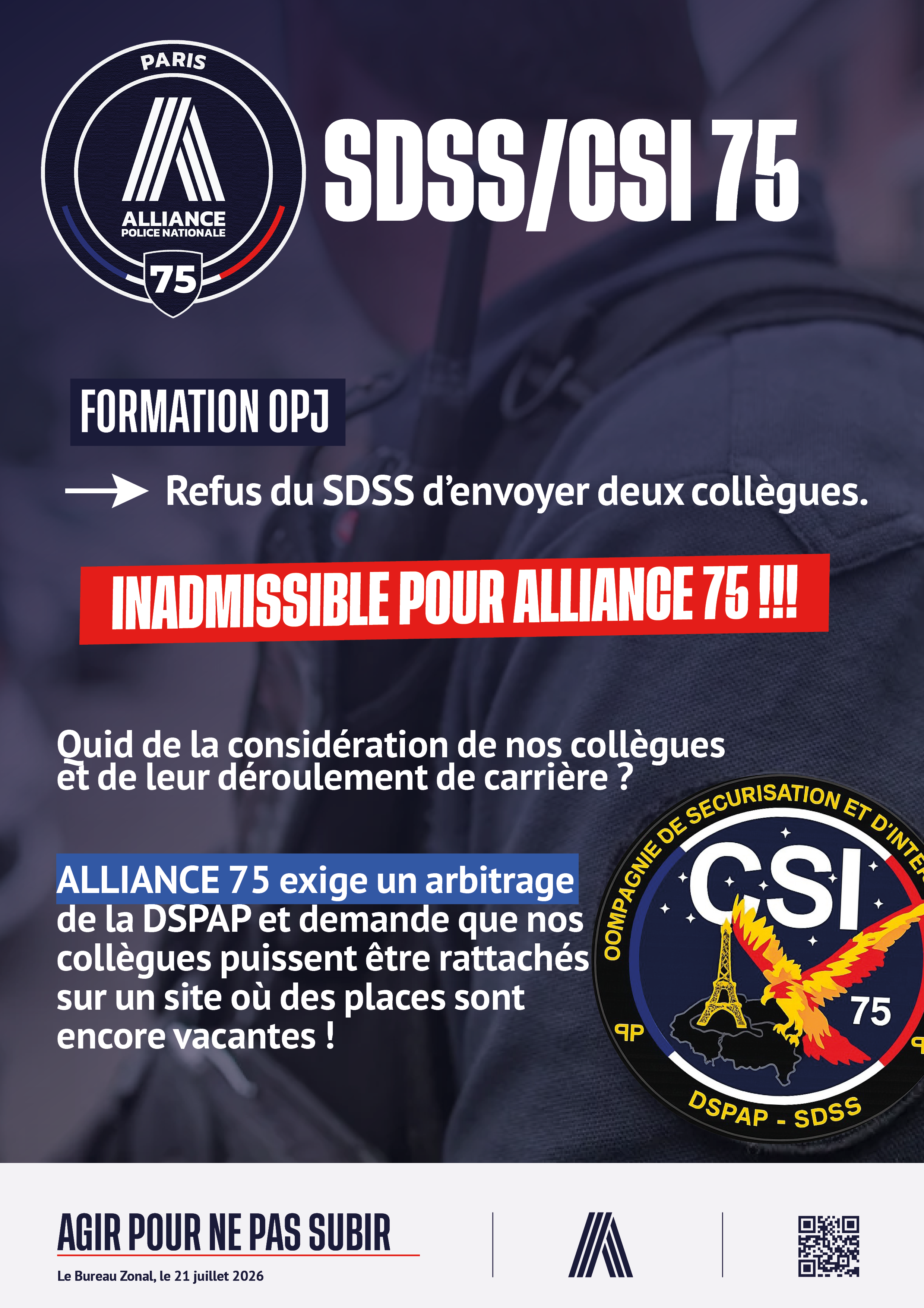 SDSS CSI 75 FORMATION OPJ