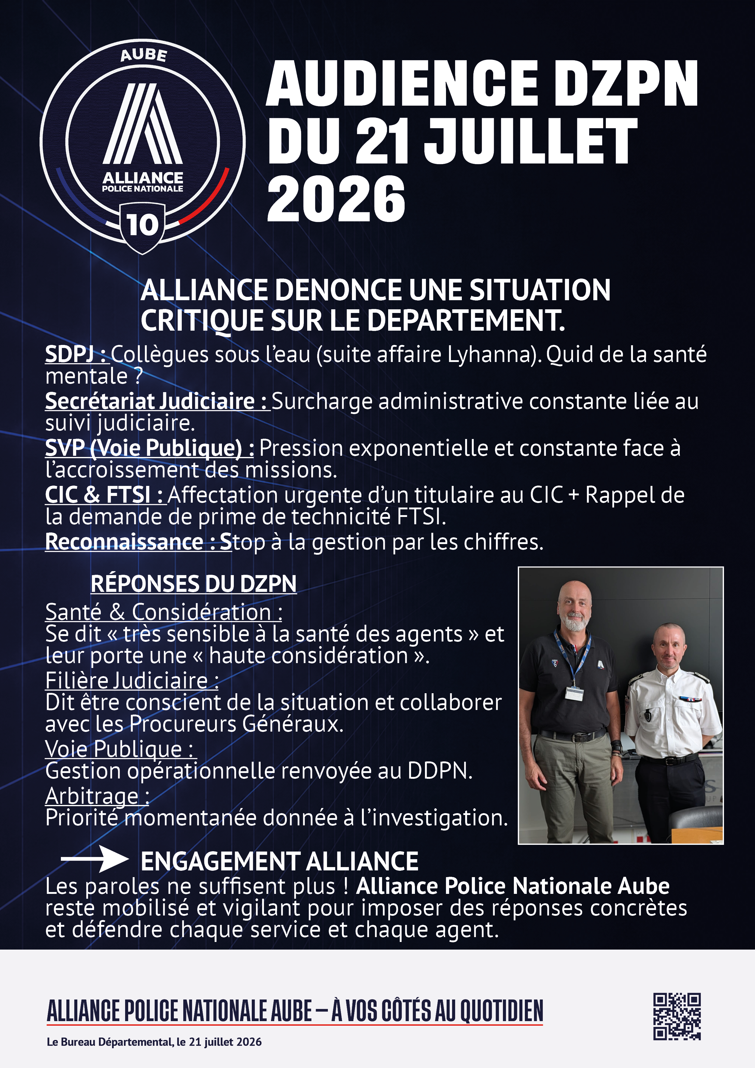 AUDIENCE DZPN 21 juillet 2026
