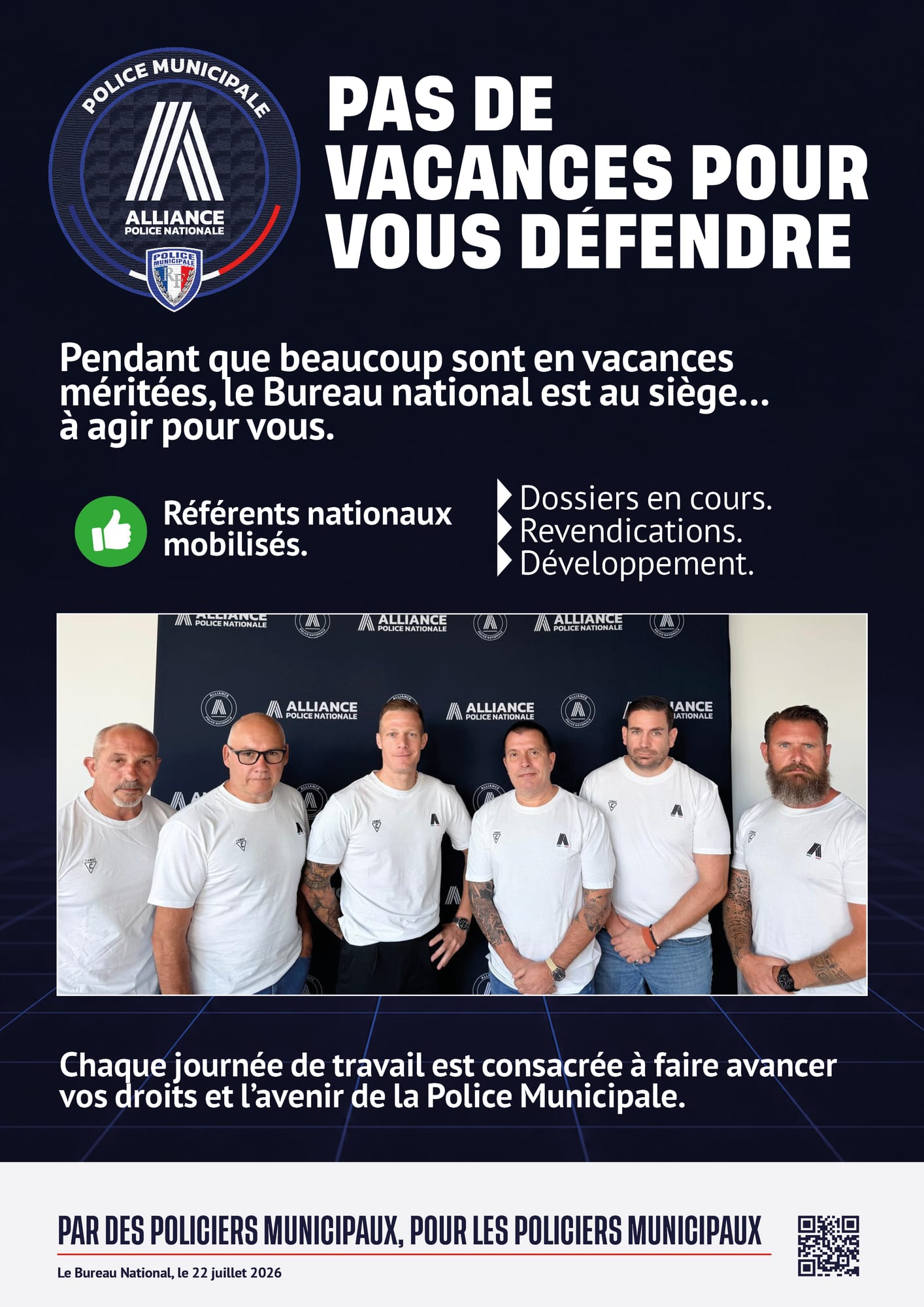 PAS DE VACANCES POUR VOUS défendre