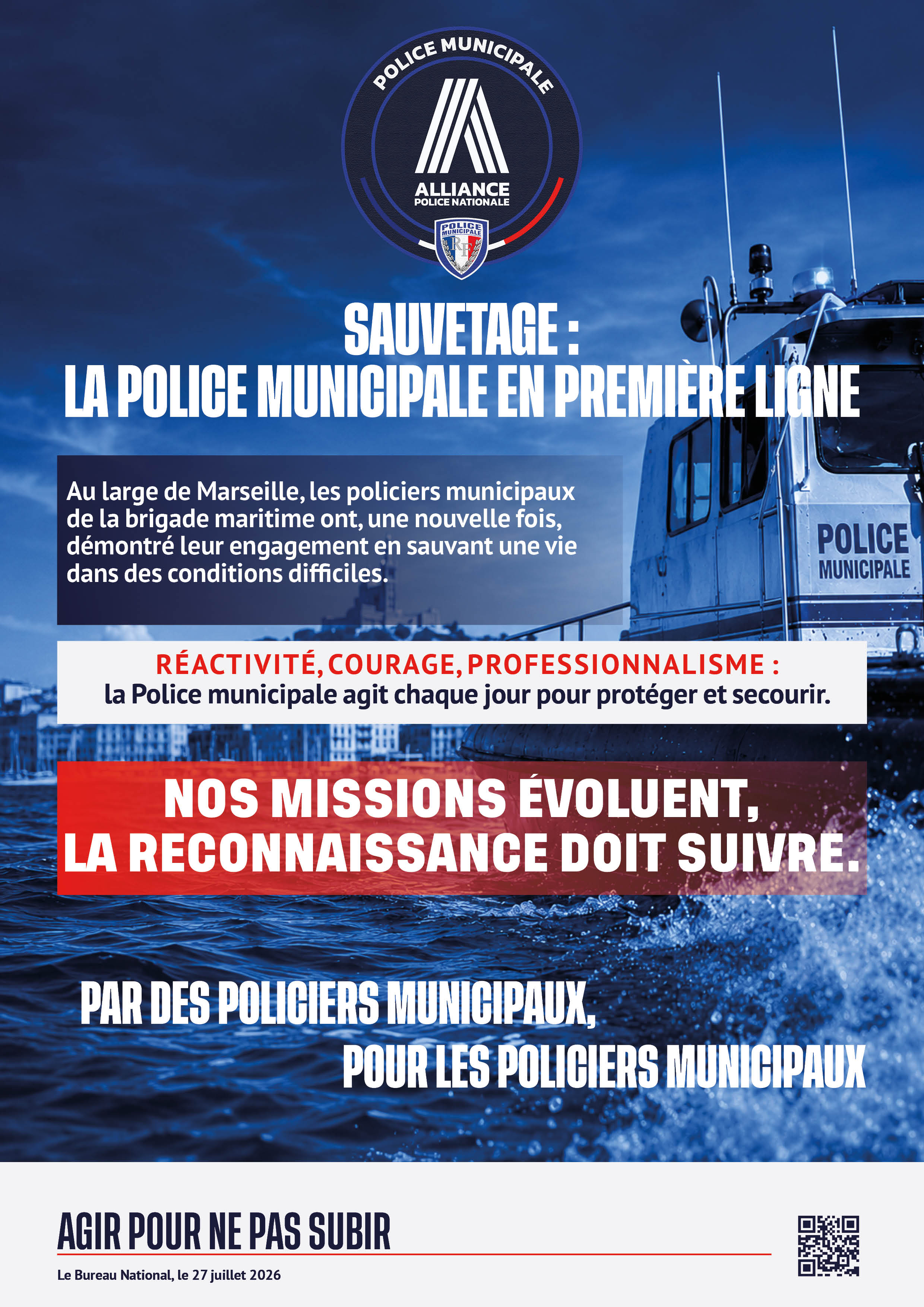 SAUVETAGE : LA POLICE MUNICIPALE EN PREMIÈRE LIGNE !