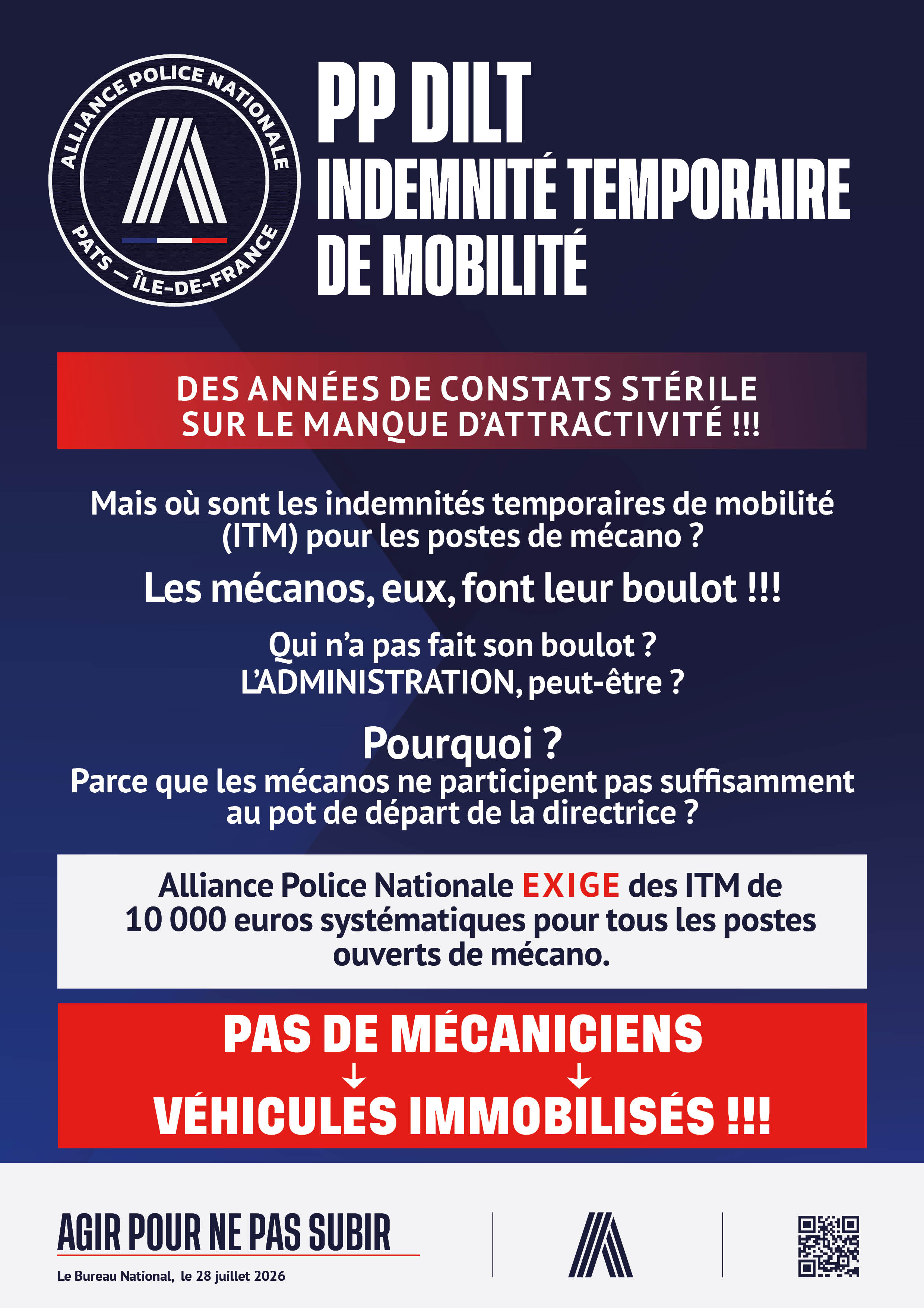 PP DILT Indemnité temporaire de mobilité