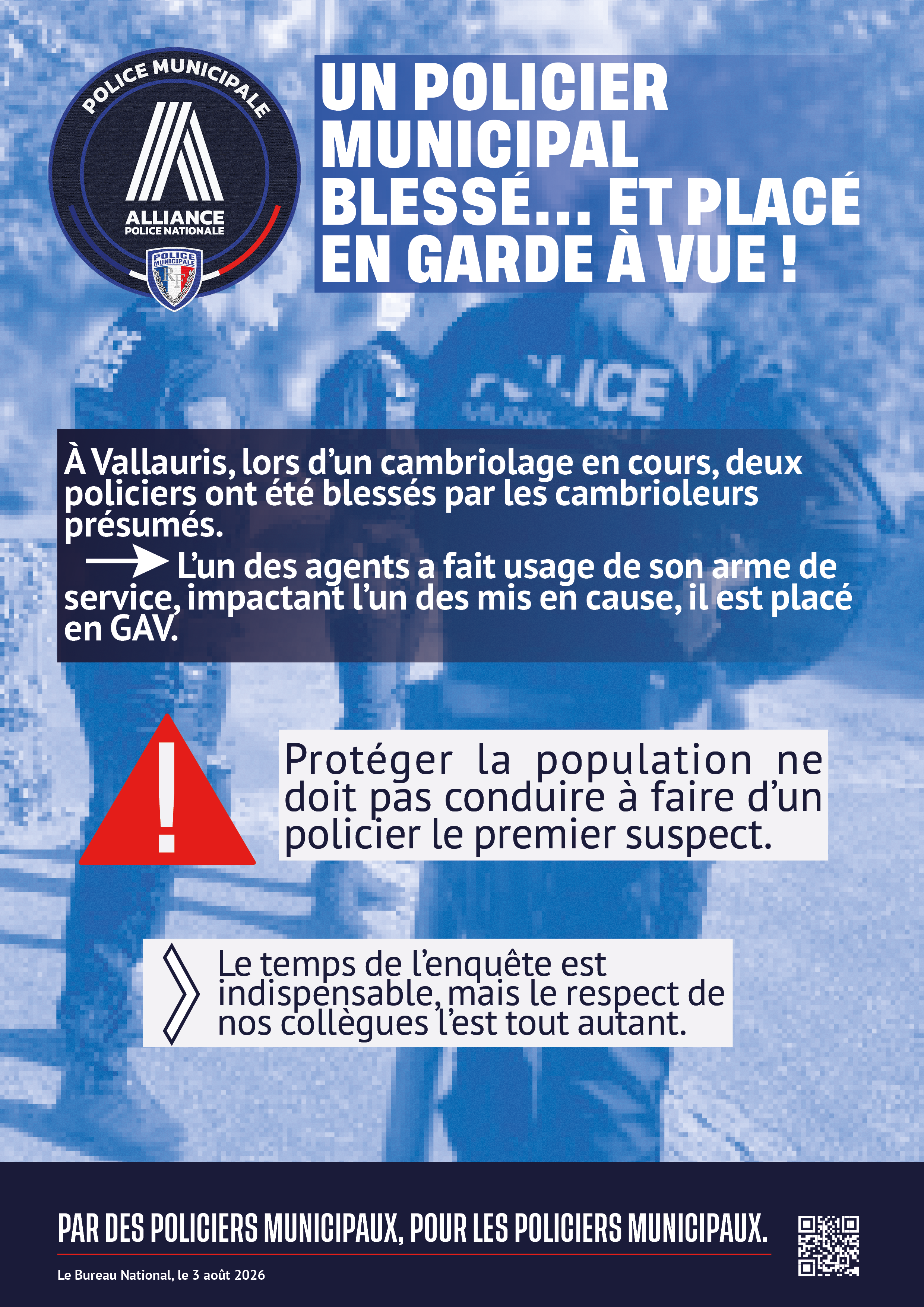vallauris; un policier municipal blessé... et placé en garde à vue !