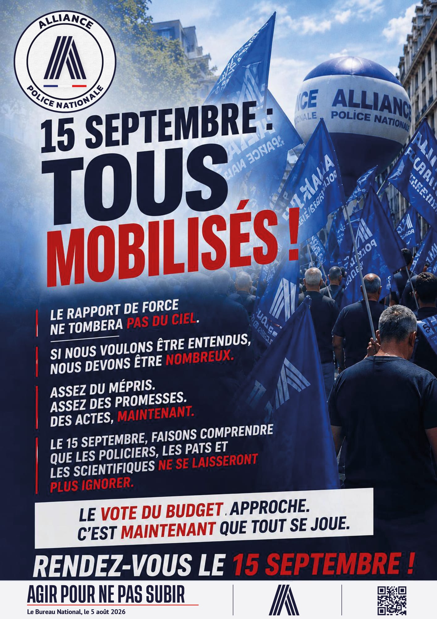 15 septembre : tous mobilisés