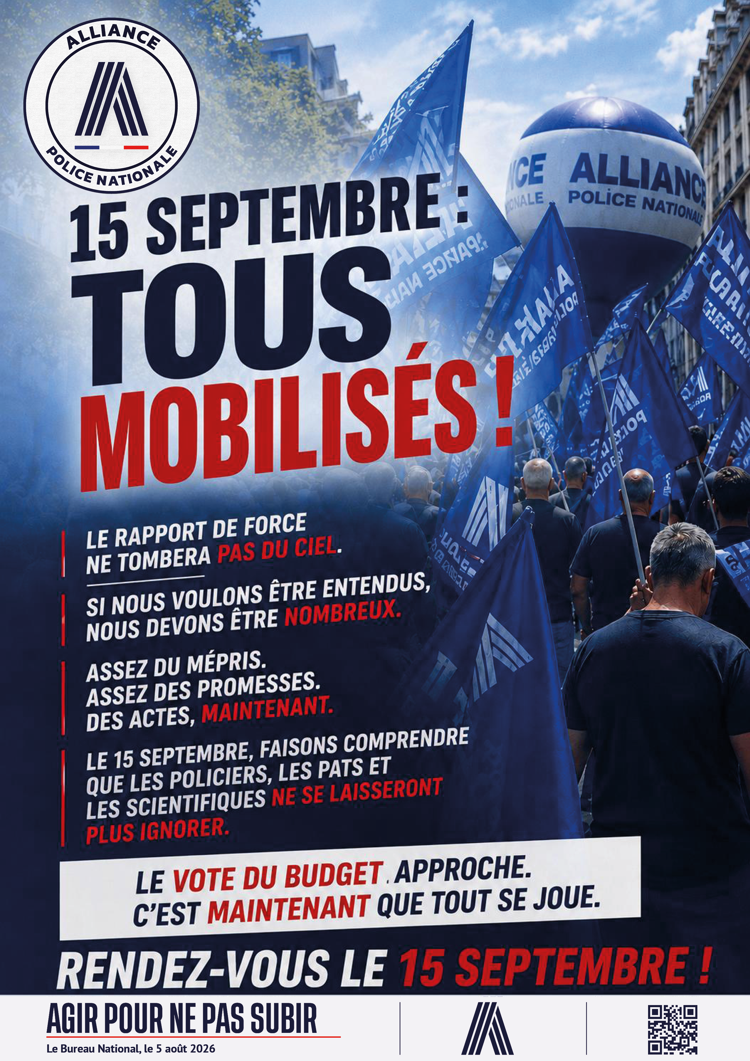 15 septembre : tous mobilisés