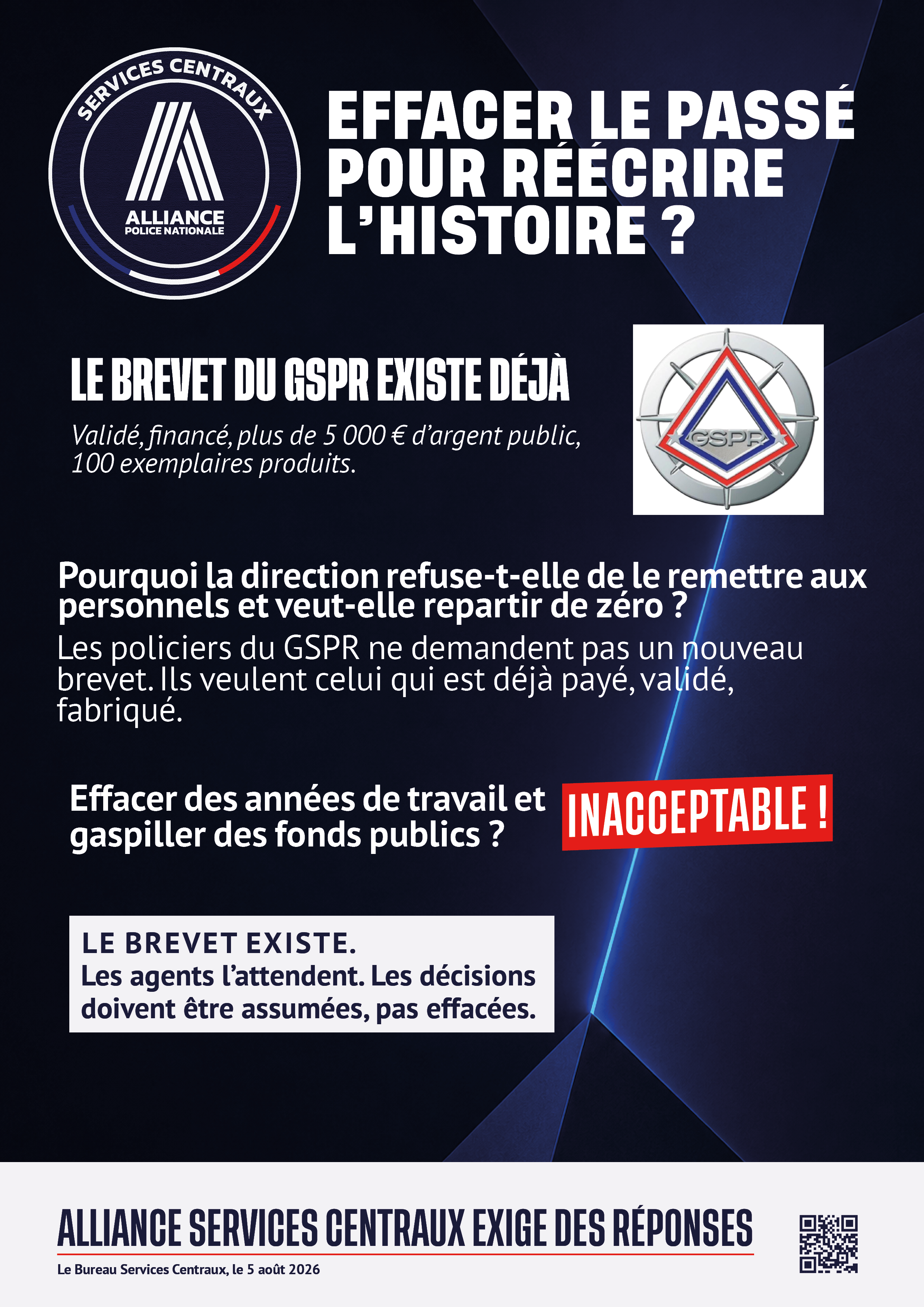 le brevet du gspr existe déjà
