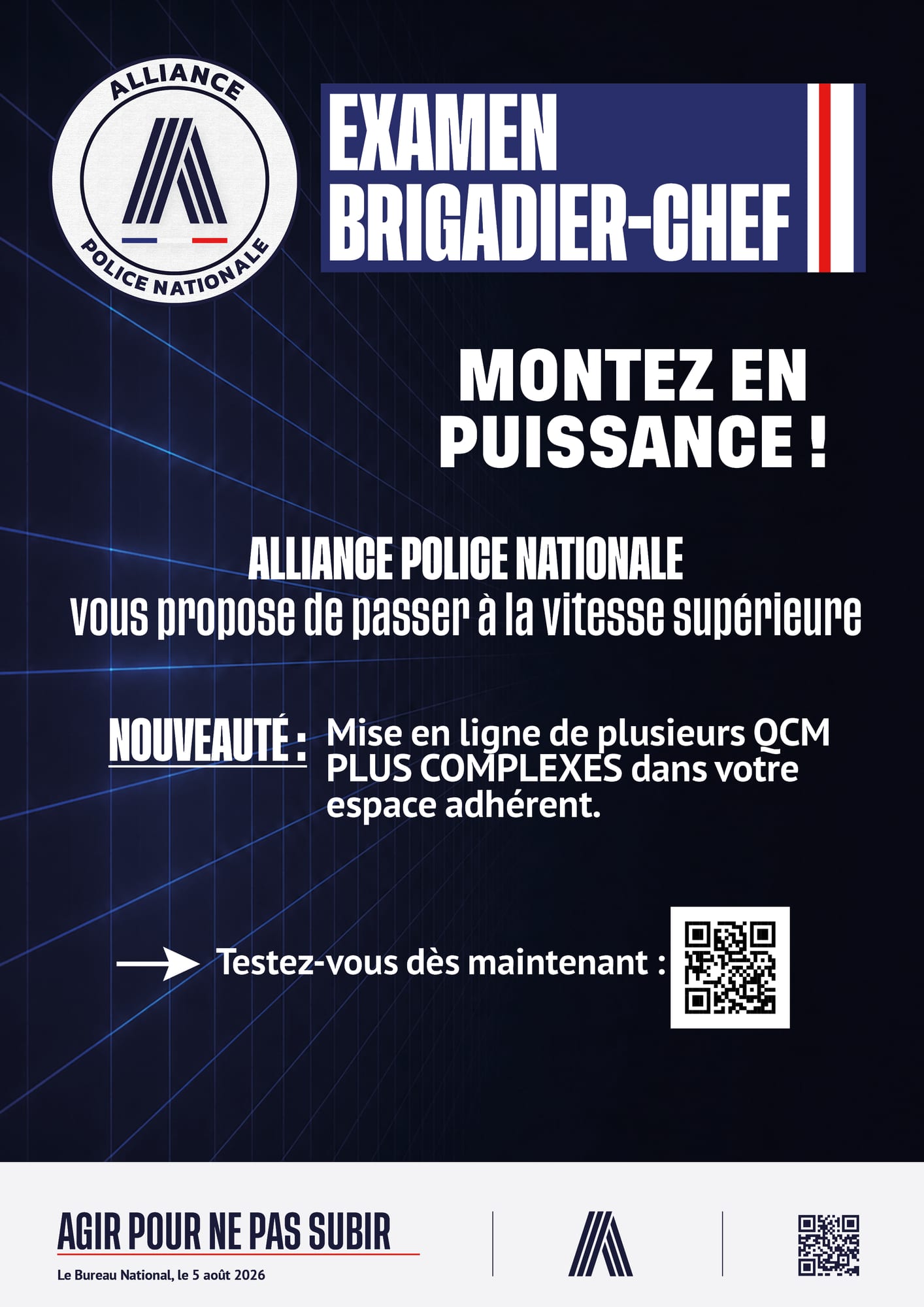 examen brigadier-chef qcm espace adhérents