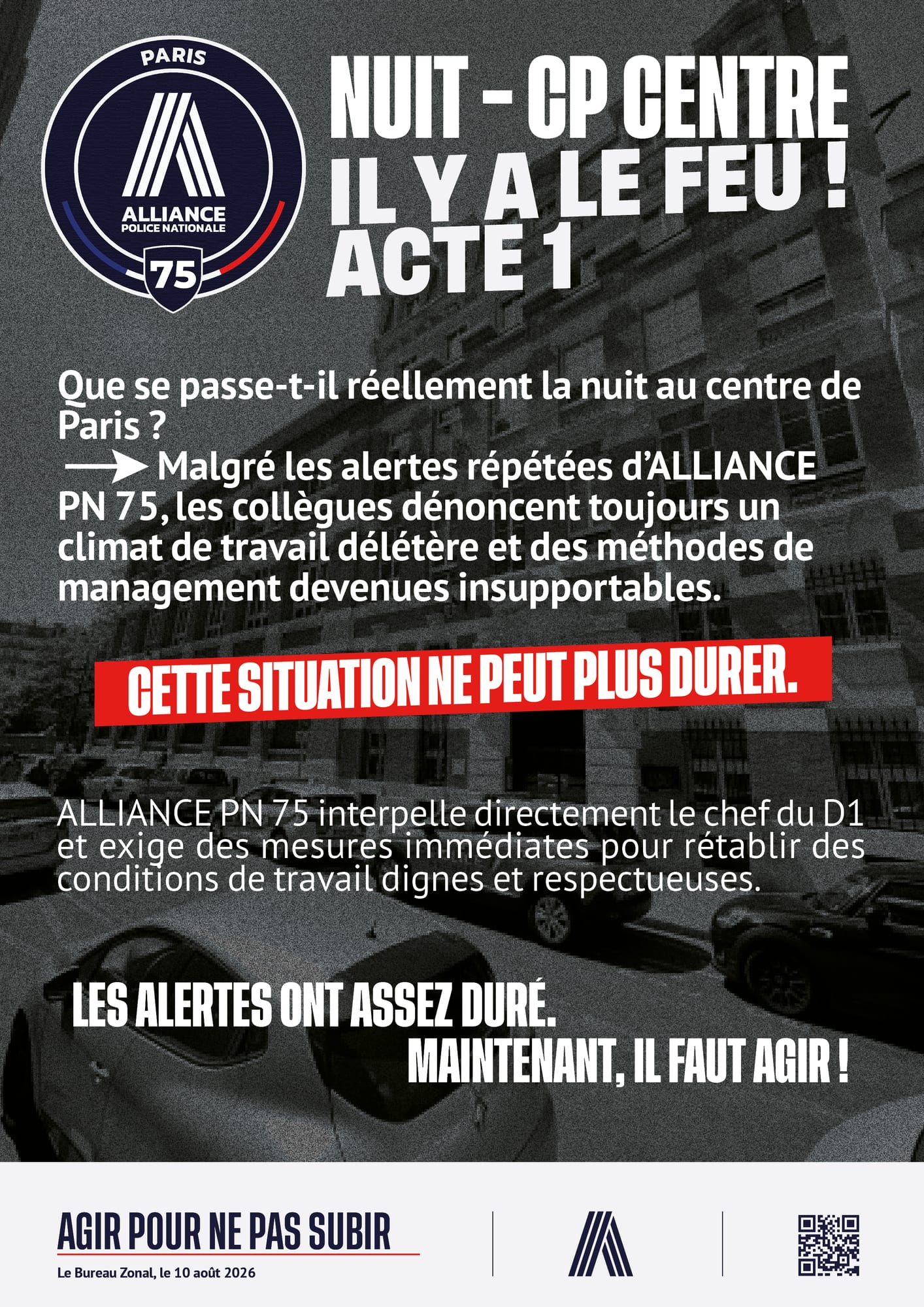 Nuit cp centre - il y a le feu. acte 1