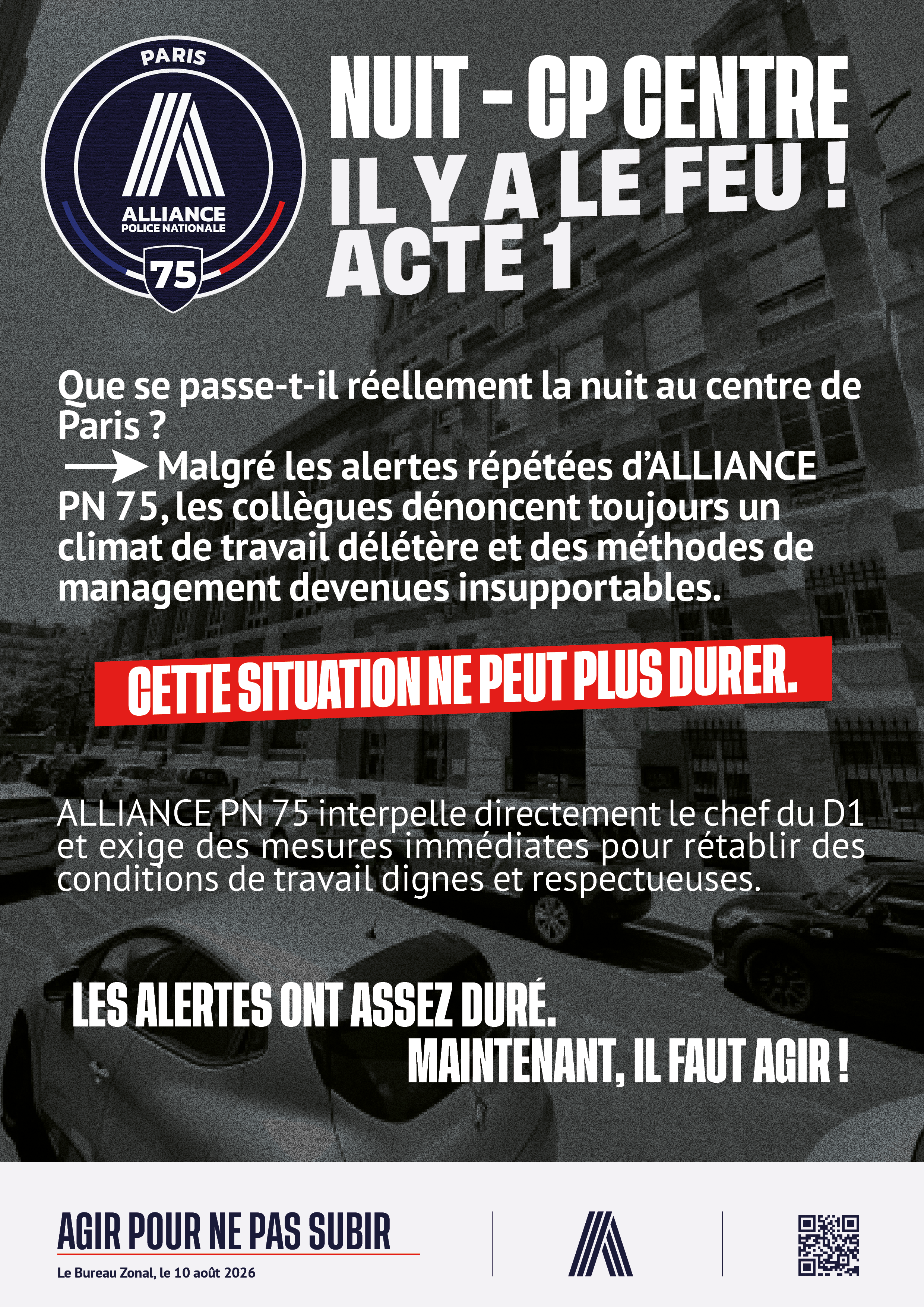 Nuit cp centre - il y a le feu. acte 1