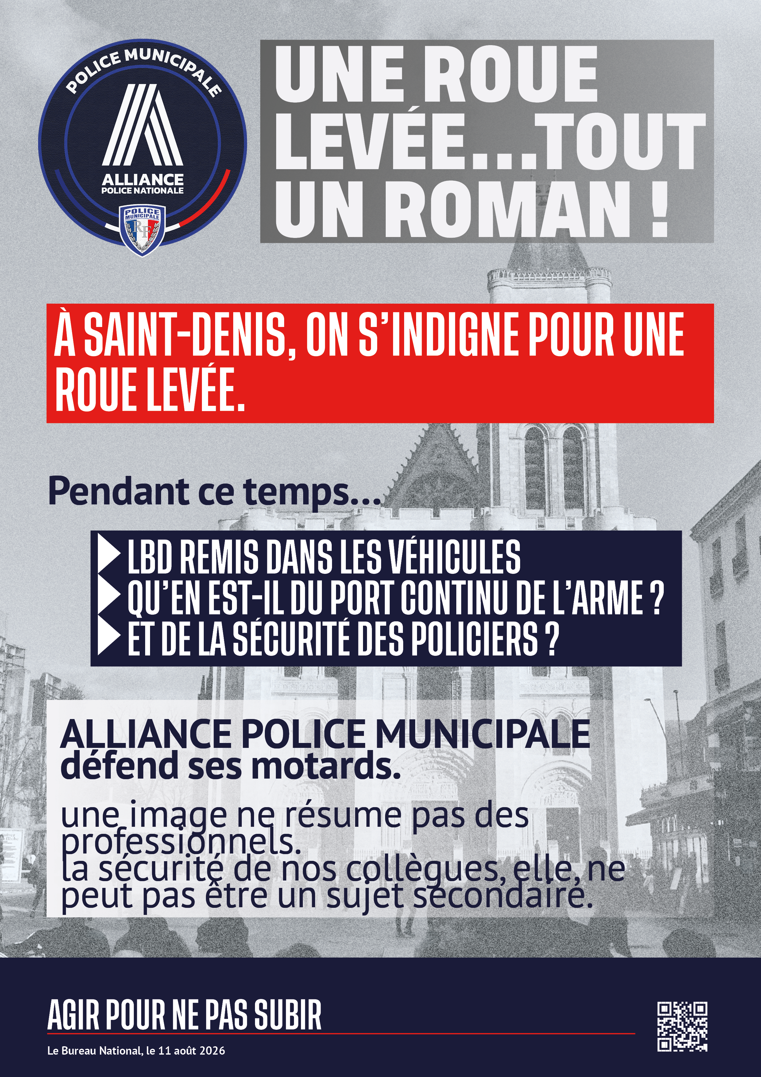 une roue levée... tout un roman.