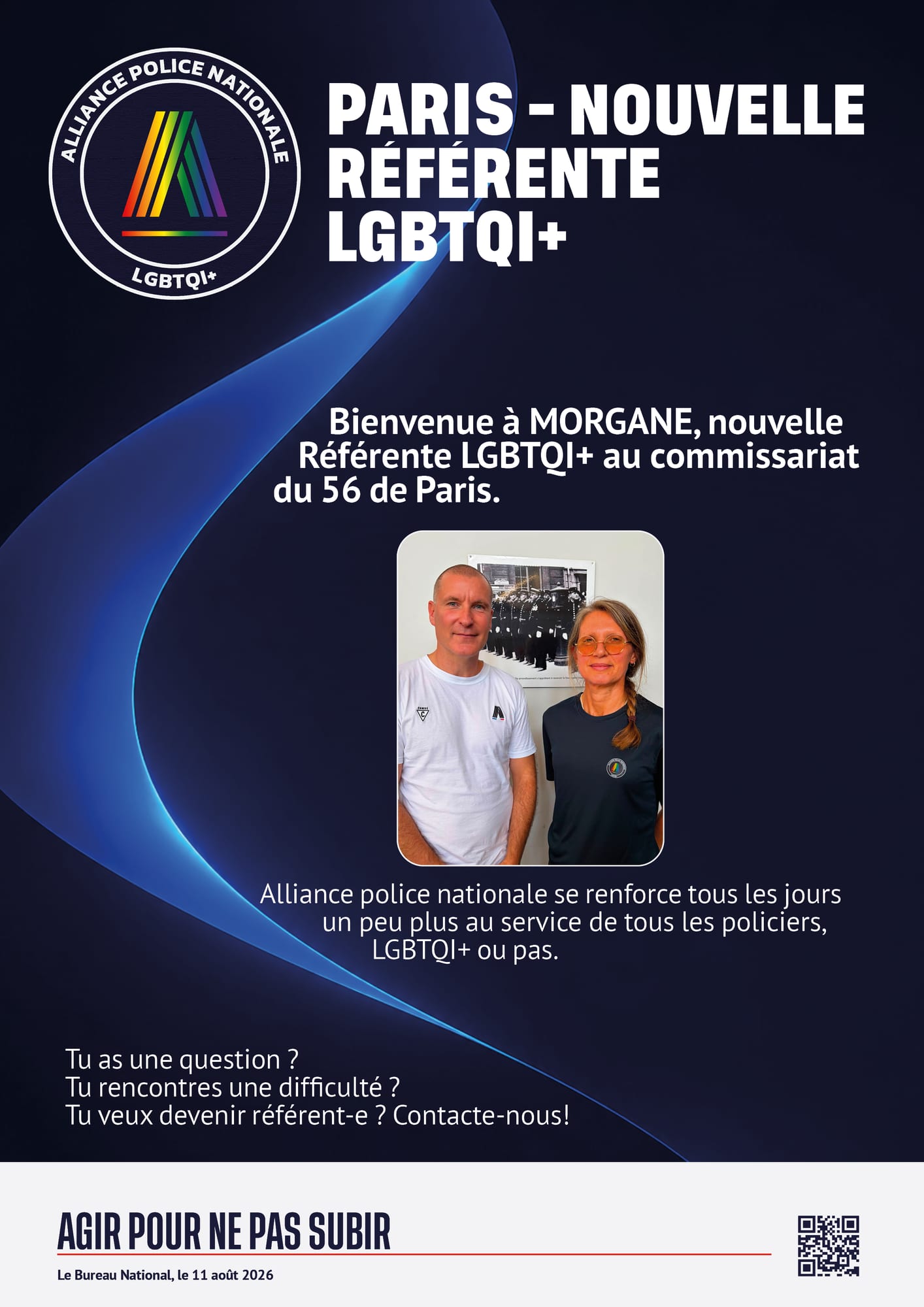 paris - nouvelle référente lgbtqi+ au CP 56