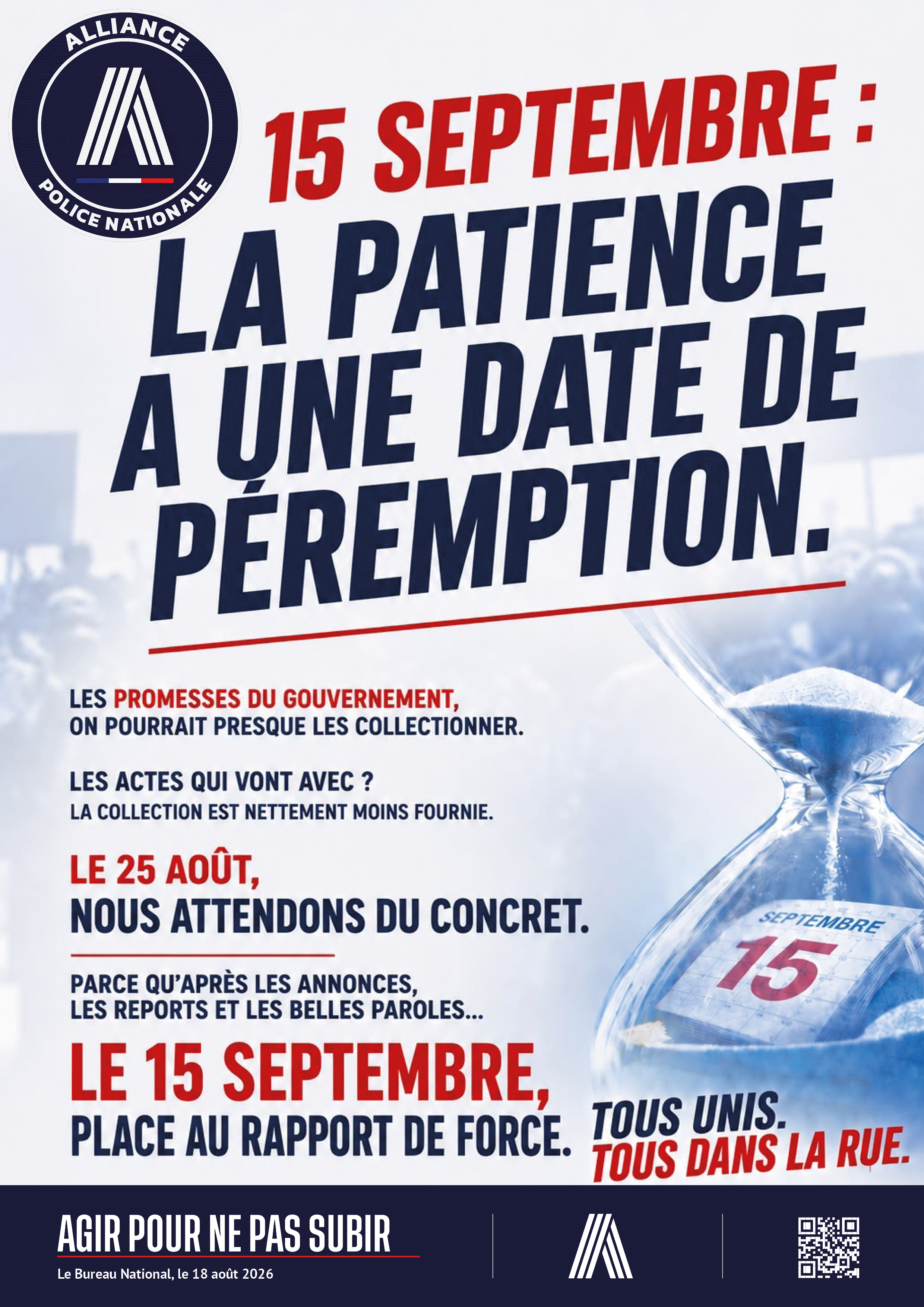 15 septembre : la patiente à une date de péremption.