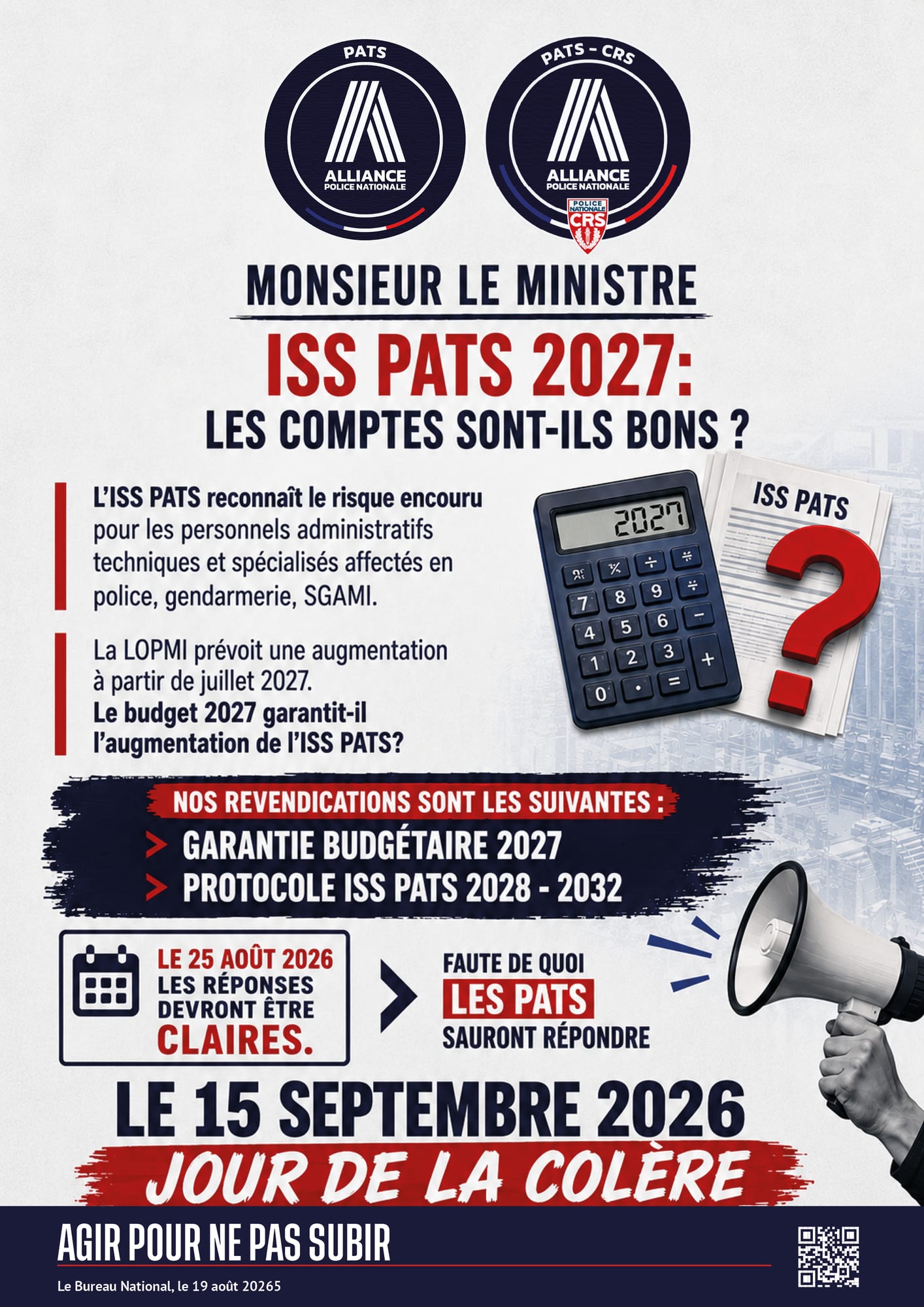 M. le ministre; ISS PATS, les comptes sont-ils bons ?