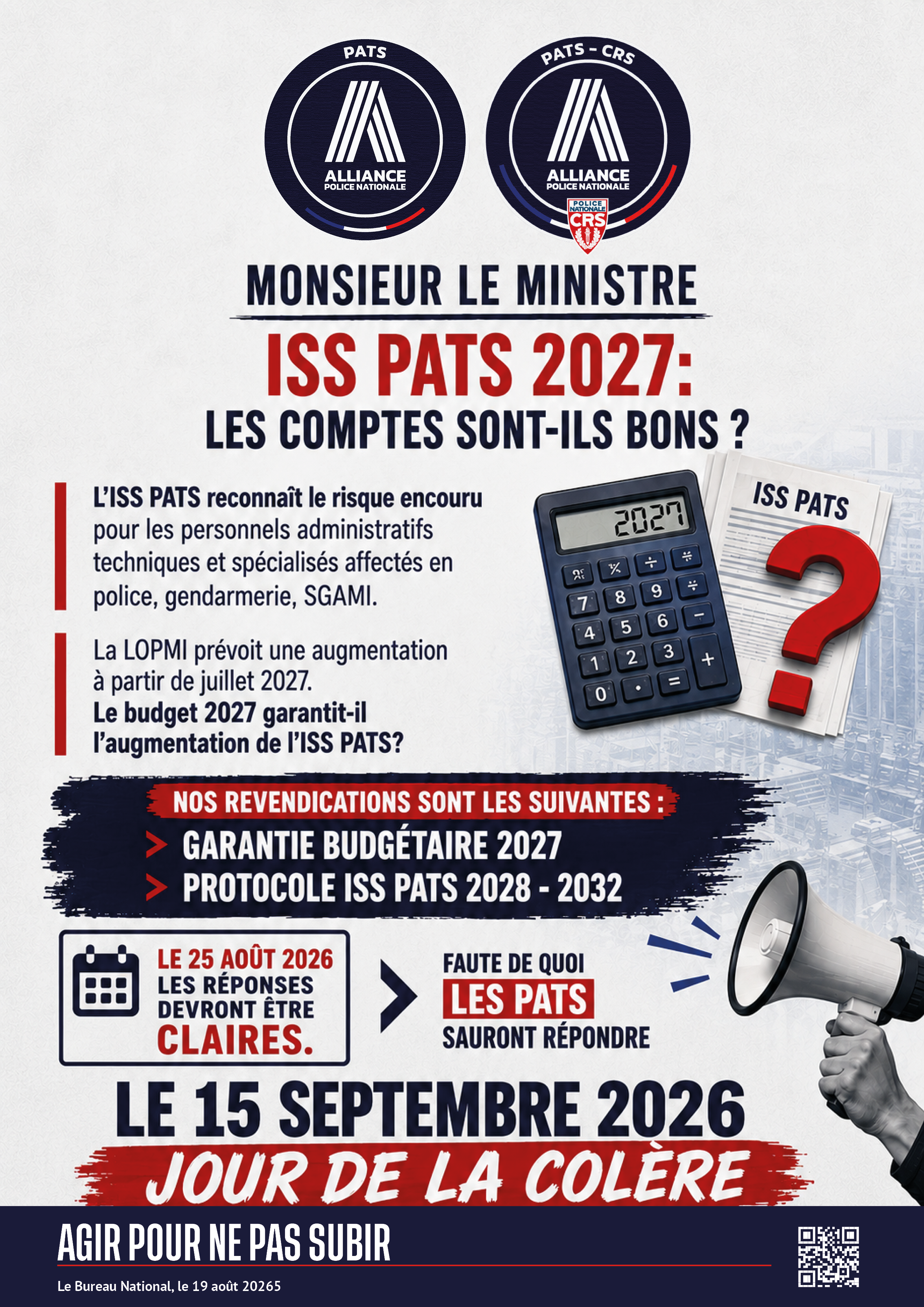 M. le ministre; ISS PATS, les comptes sont-ils bons ?