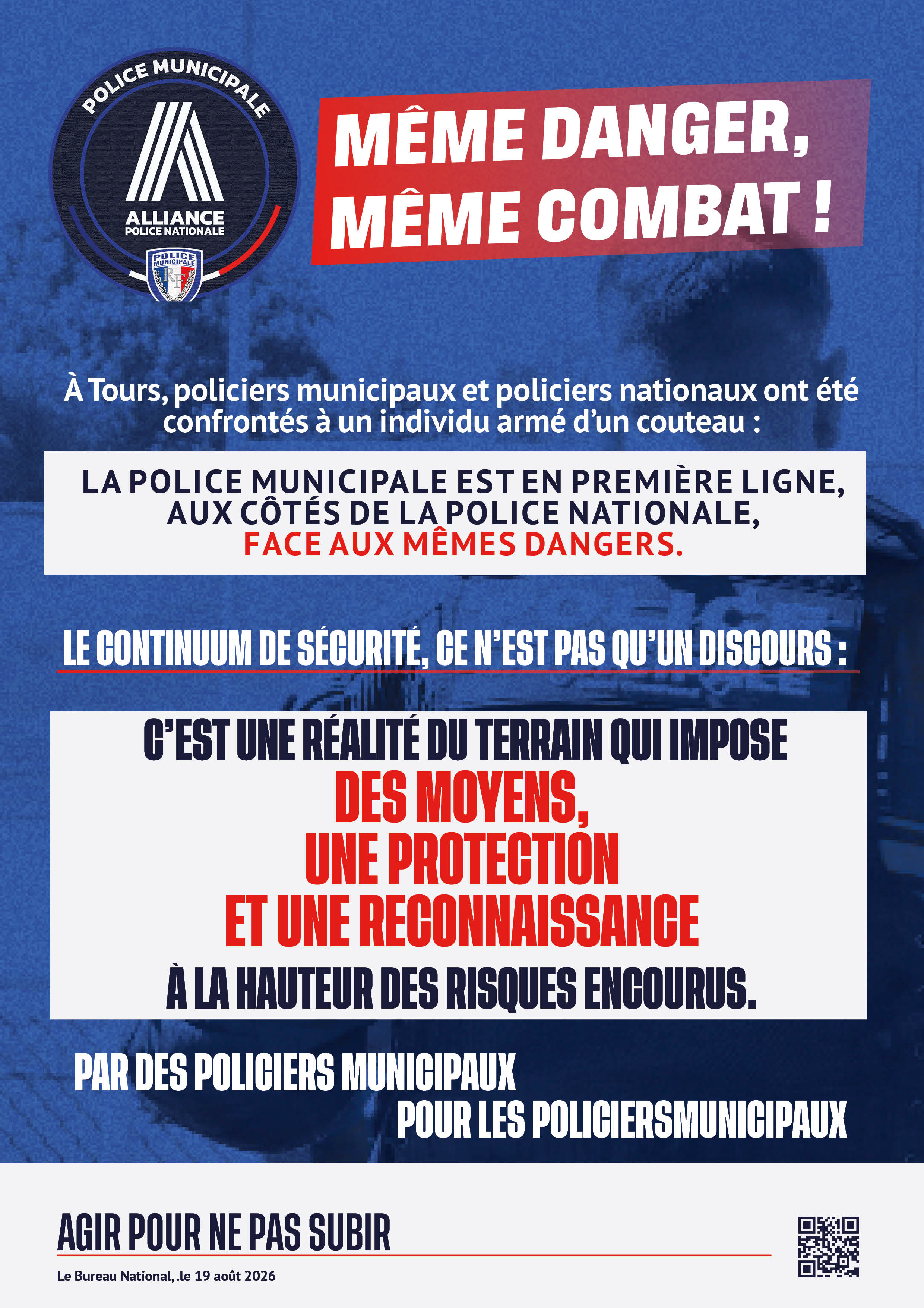 MÊME DANGER, MÊME COMBAT !